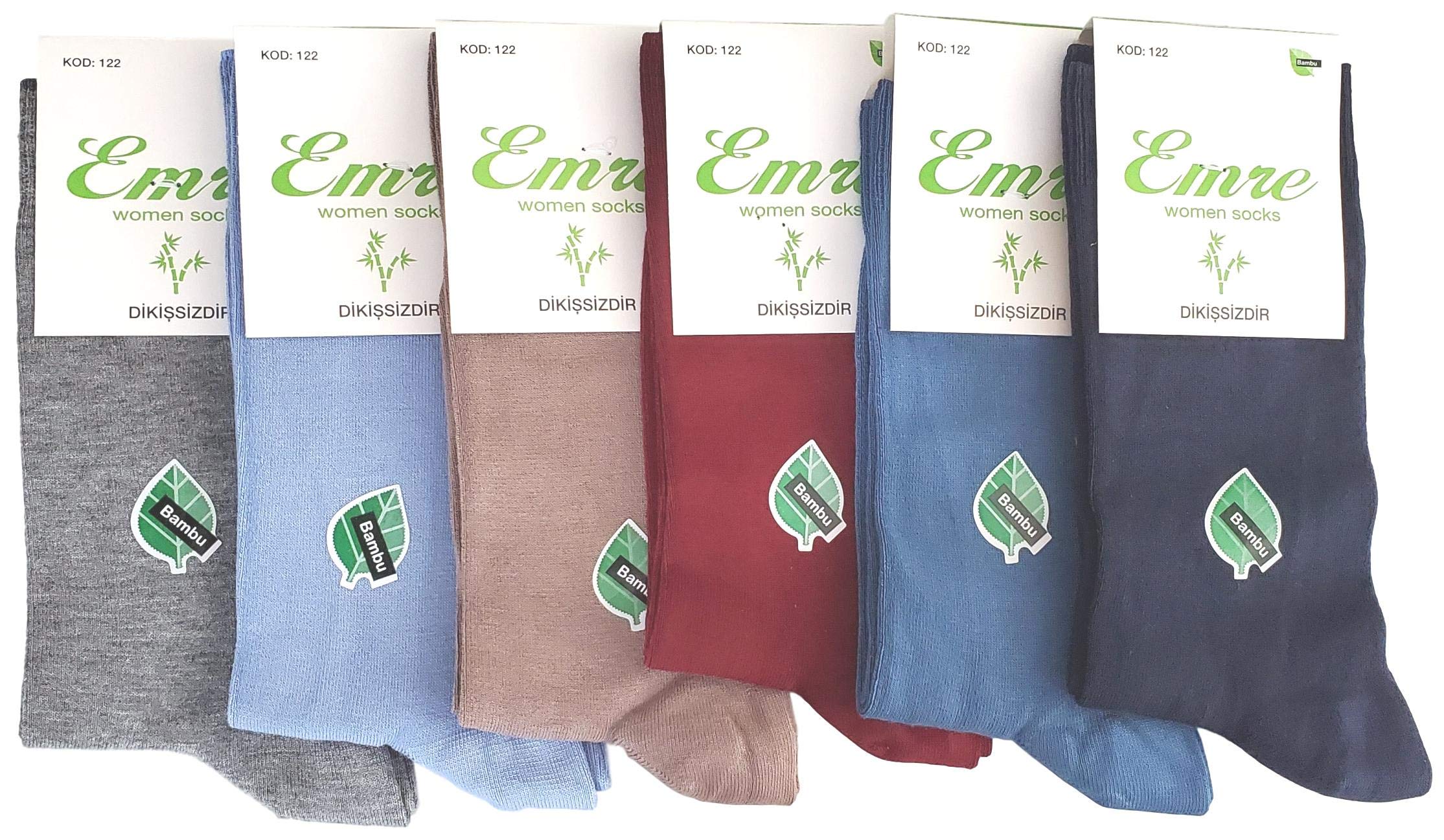 Emre Luxury Bamboo Socks for Women - Seamless Natural Dress Socks - Soft & Breathable Turkish Bamboo Fiber - Perfect for Work, Travel & Special Occasions