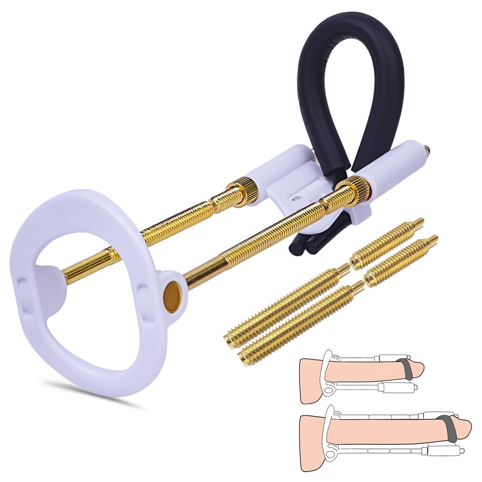 **Penis Extender Stretcher Kit for Men – Adjustable Traction Device for Penis Enlargement & Exercise – Wearable Male Enhancement Training Set – Ideal for Home Use & Couples Play**