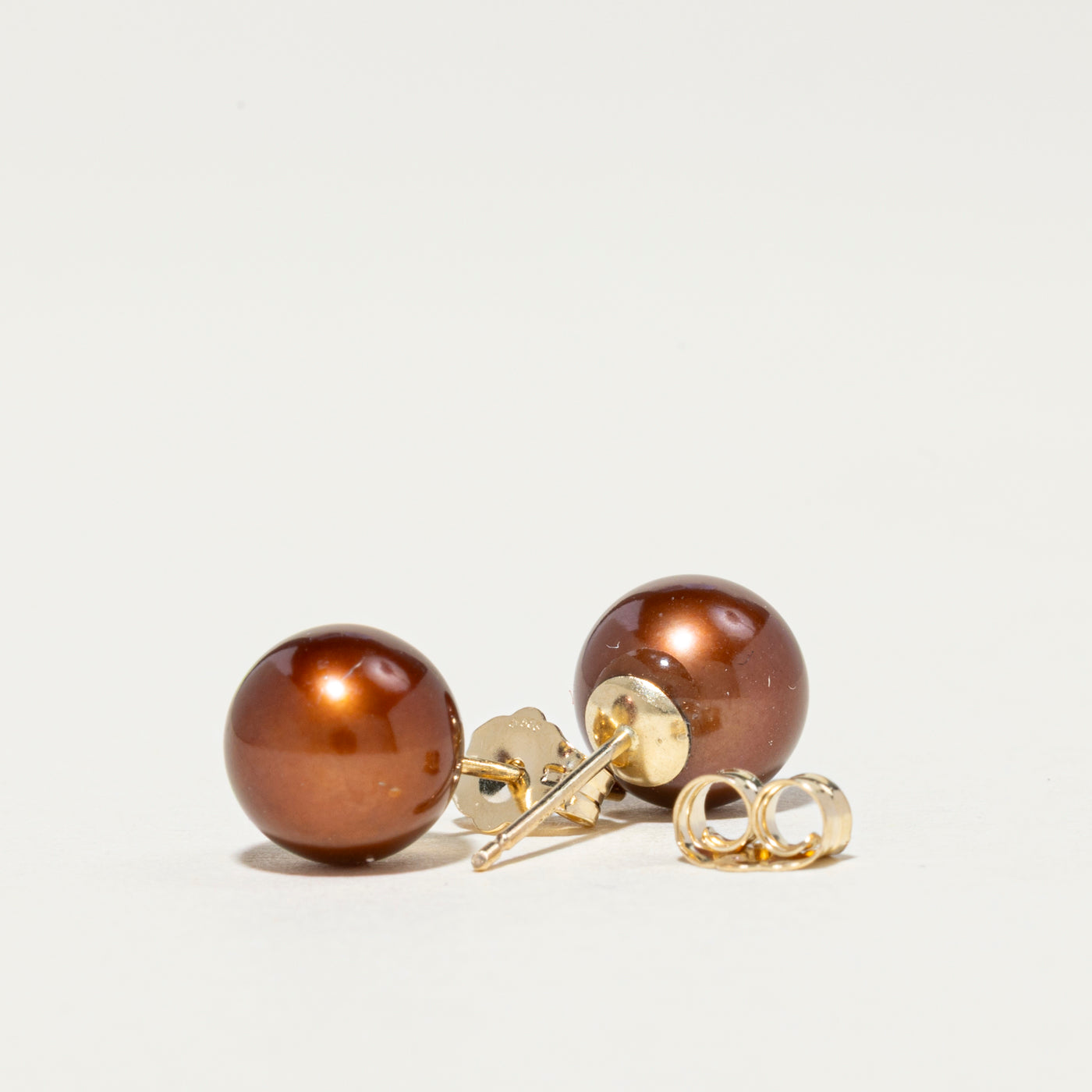 Chocolate Pearl Stud Earrings for Women - Elegant Brown Pearl Jewelry Gift for Birthday, Anniversary & Special Occasions | Perfect for Weddings, Parties & Everyday Wear