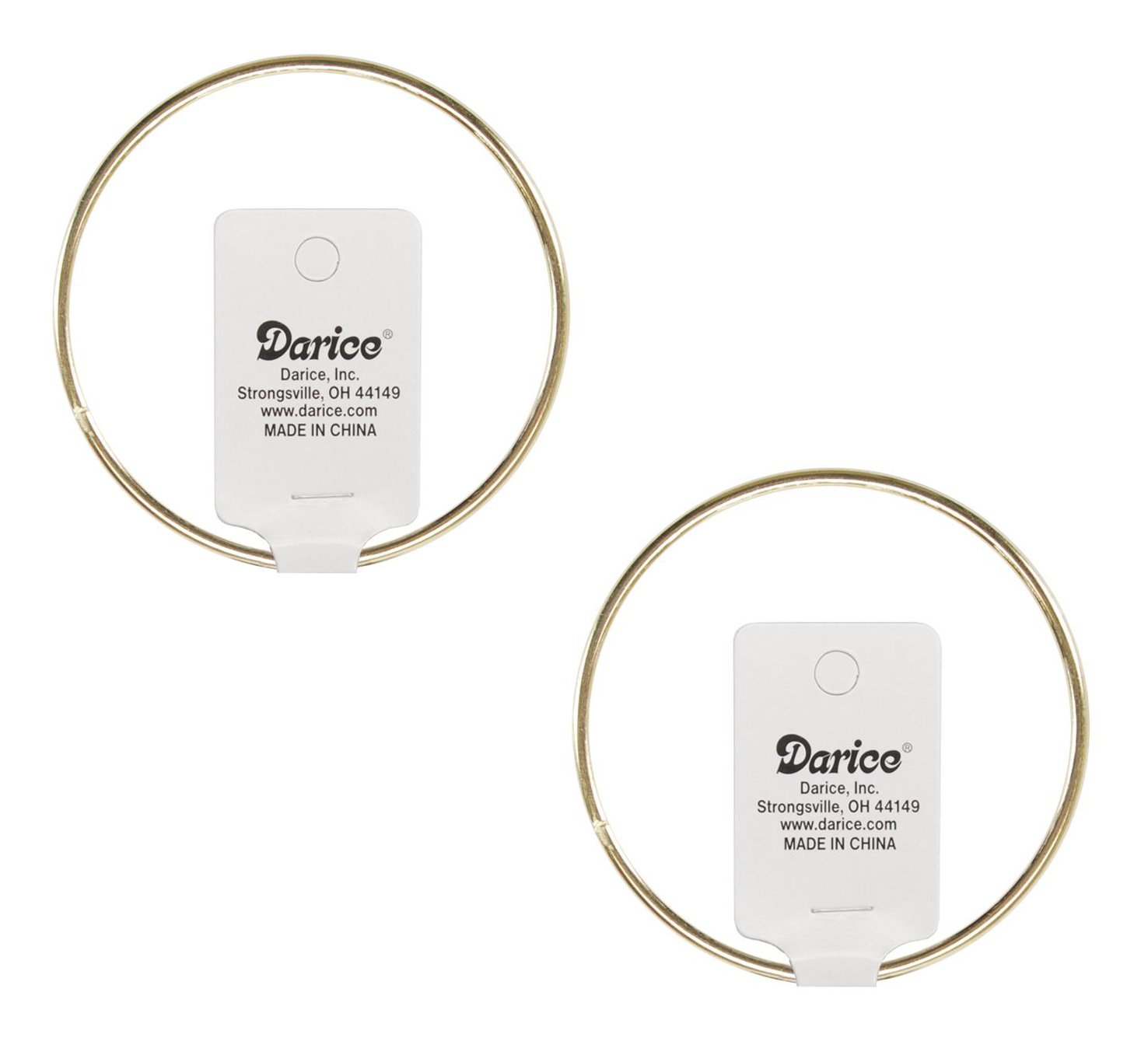 Gold Metal Macrame Rings - 12 Inch (2 Pack) - Boho Home Decor for Wall Hangings, Wedding Decor, and DIY Craft Projects