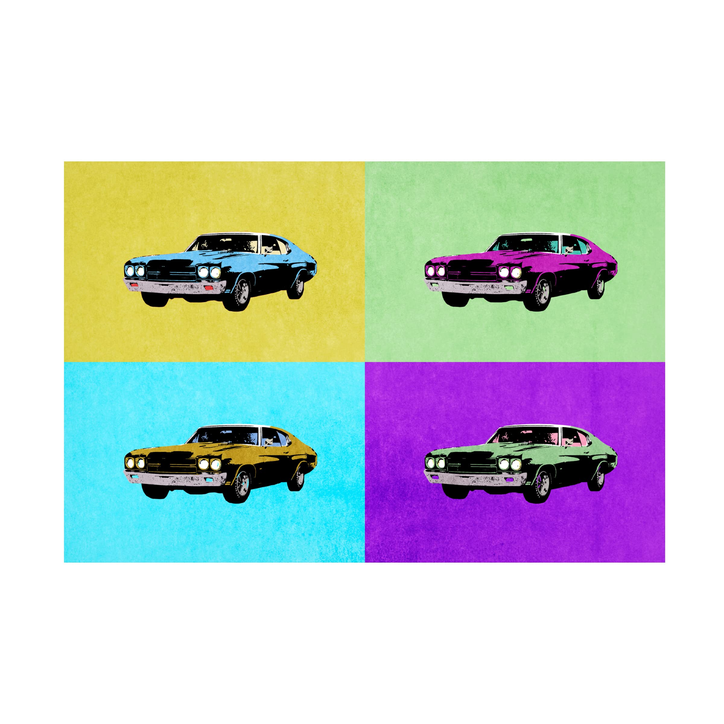 Pop Art Classics II Canvas Art by Annie Warren - Vibrant Modern Wall Decor for Living Room, Bedroom & Office - Trademark Fine Art Collection