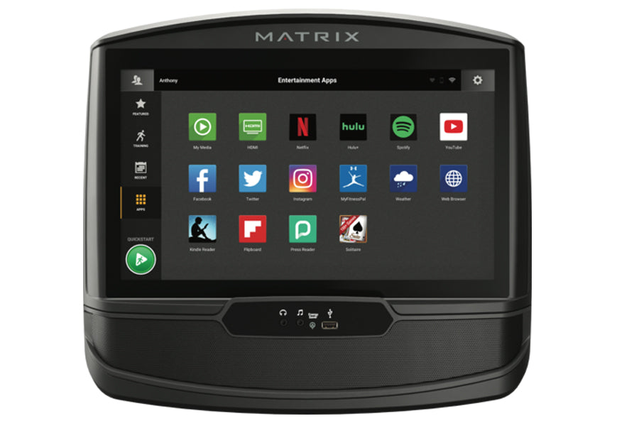 Matrix TF30 Folding Treadmill - Compact Home Gym Equipment for Cardio Workouts | Space-Saving Design for Small Apartments & Home Offices | Perfect for Running, Walking & Fitness Training