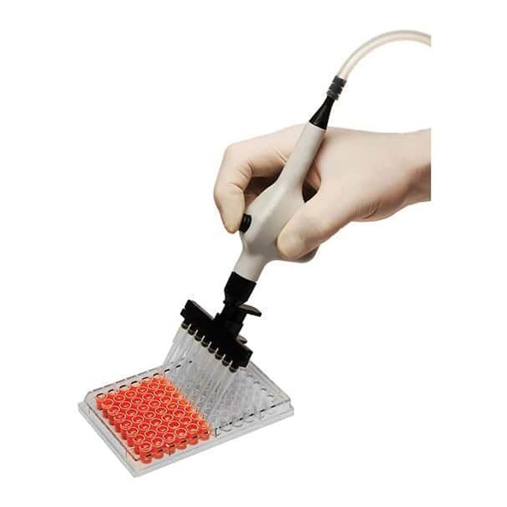 Argos EV514 HandEvac Handheld Aspirator with Single Channel Adapter for Disposable Tips - Ideal for Dental, Medical, and Laboratory Sample Collection
