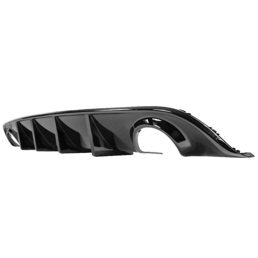 IKON MOTORSPORTS Rear Bumper Lip Diffuser for 2015-2023 Dodge Charger SRT | Glossy Black V3 Style Splitter Spoiler | Aggressive Look & Enhanced Aerodynamics | Perfect for Car Enthusiasts & Street Racing