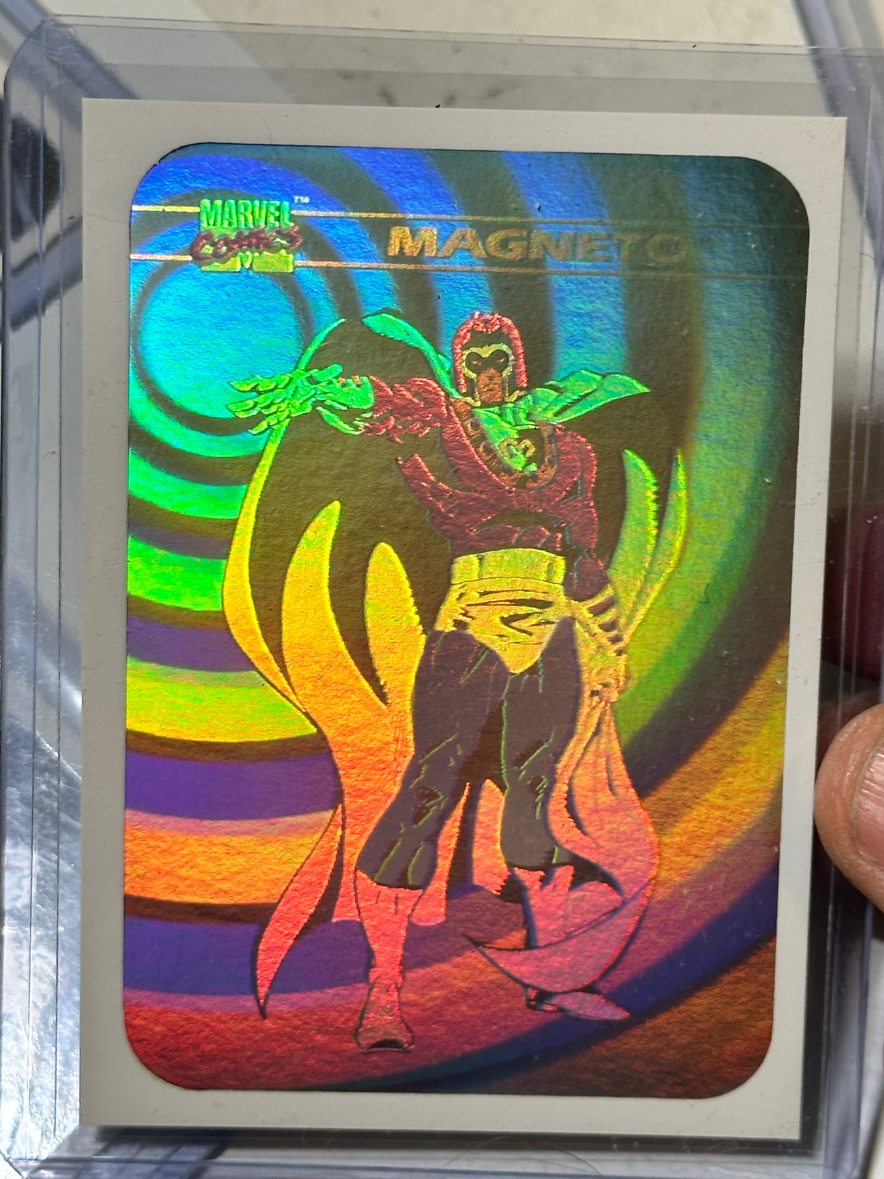 **Marvel Universe First Series Rare 5 Hologram Insert Cards Set 1990 - Collectible Trading Cards for Comic Fans & Nostalgic Gift**