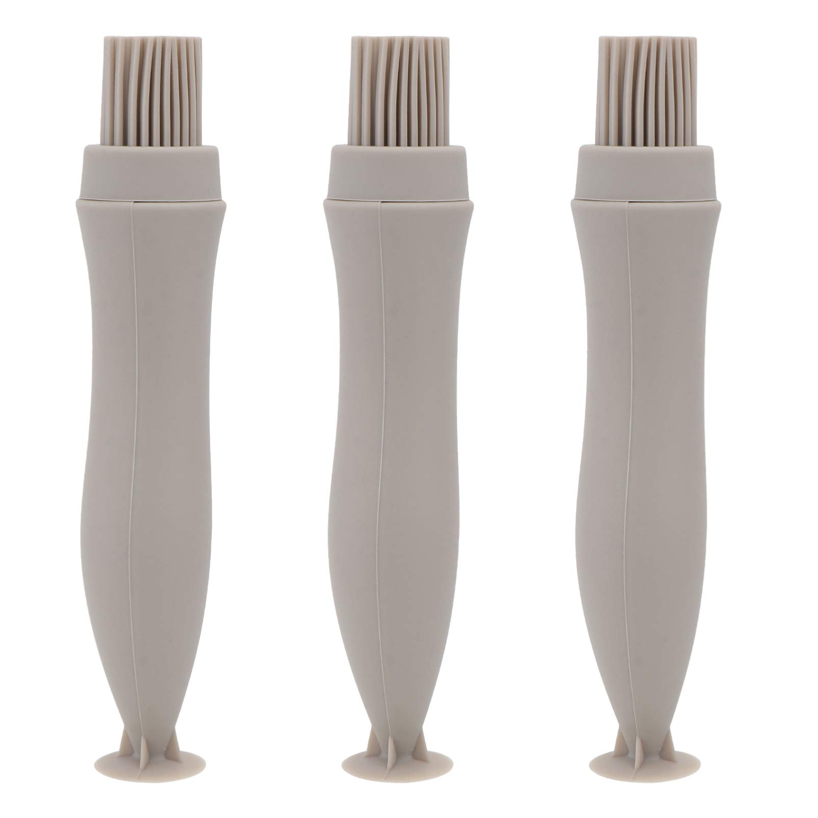 Hemoton 3-Piece Silicone Basting Brush Set - Heat-Resistant Cooking, BBQ, Pastry Brush for Grilling, Baking, Roasting & Basting Meats - Perfect for Kitchen, Outdoor BBQ and Professional Chef Use