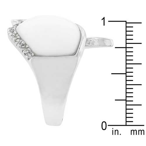 Snow Cap Cocktail Ring - Elegant Statement Jewelry for Women | Perfect for Parties, Weddings & Special Occasions