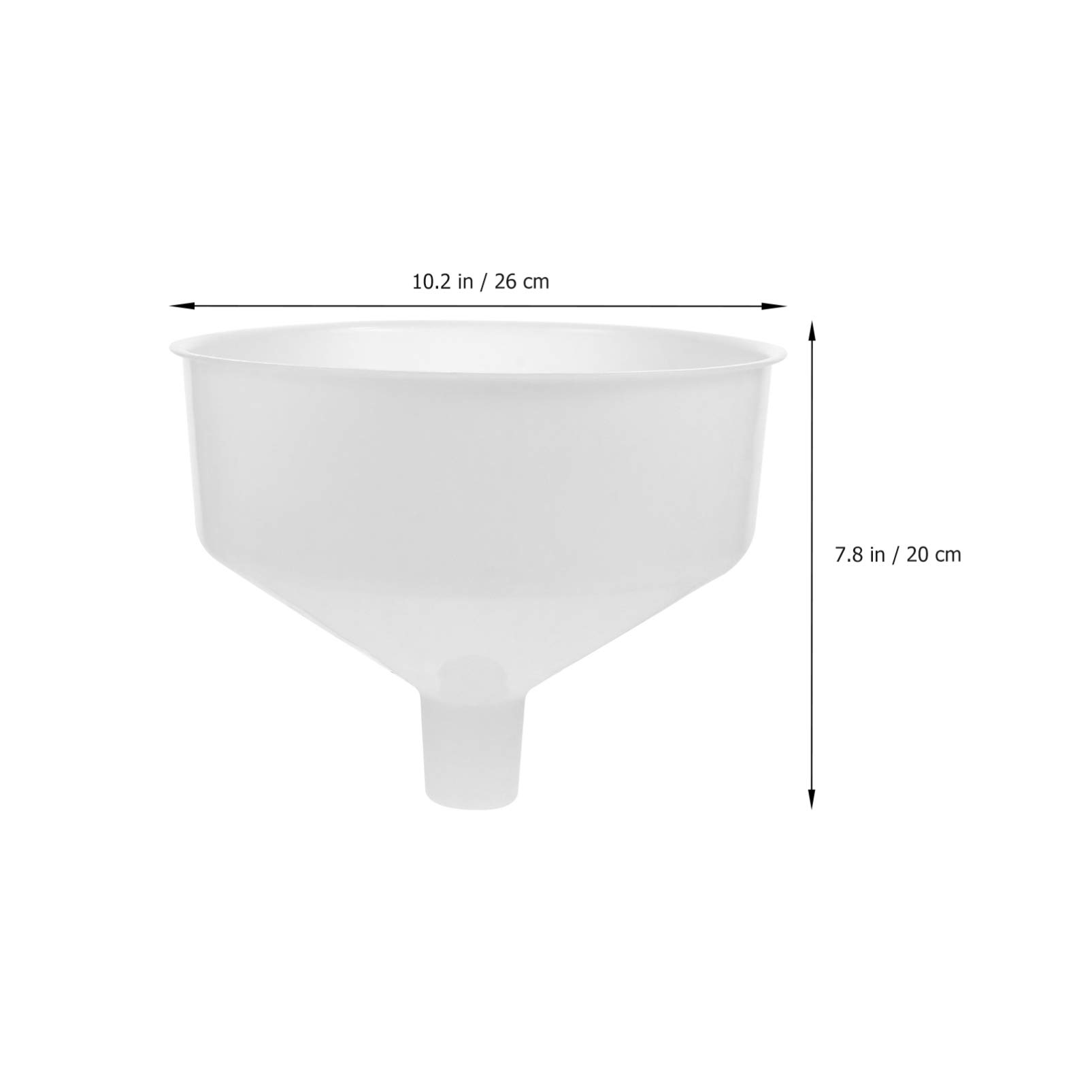 Yardwe Wide Neck Plastic Funnel - 26x26x20cm Beer & Liquid Filling Funnel for Smooth Oil Transfer, Powder & Dry Goods - Perfect for Home Brewing, Kitchen Use, and DIY Projects