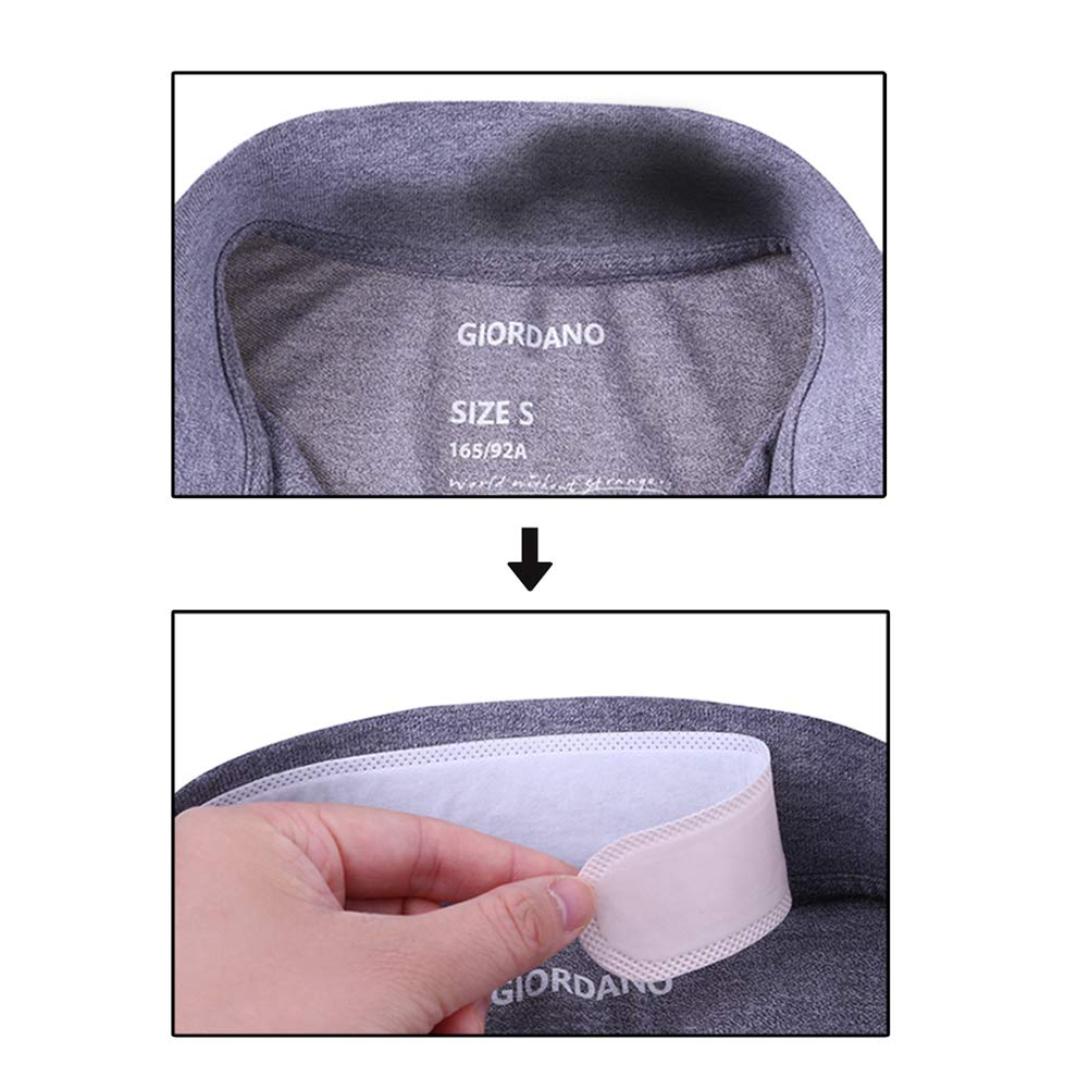 100pcs Disposable Neck Sweat Pads for Men & Women - Soft Collar Sweat Pads for Sports, Workouts & Hot Weather - Keep Cool & Dry During Exercise, Gym & Outdoor Activities
