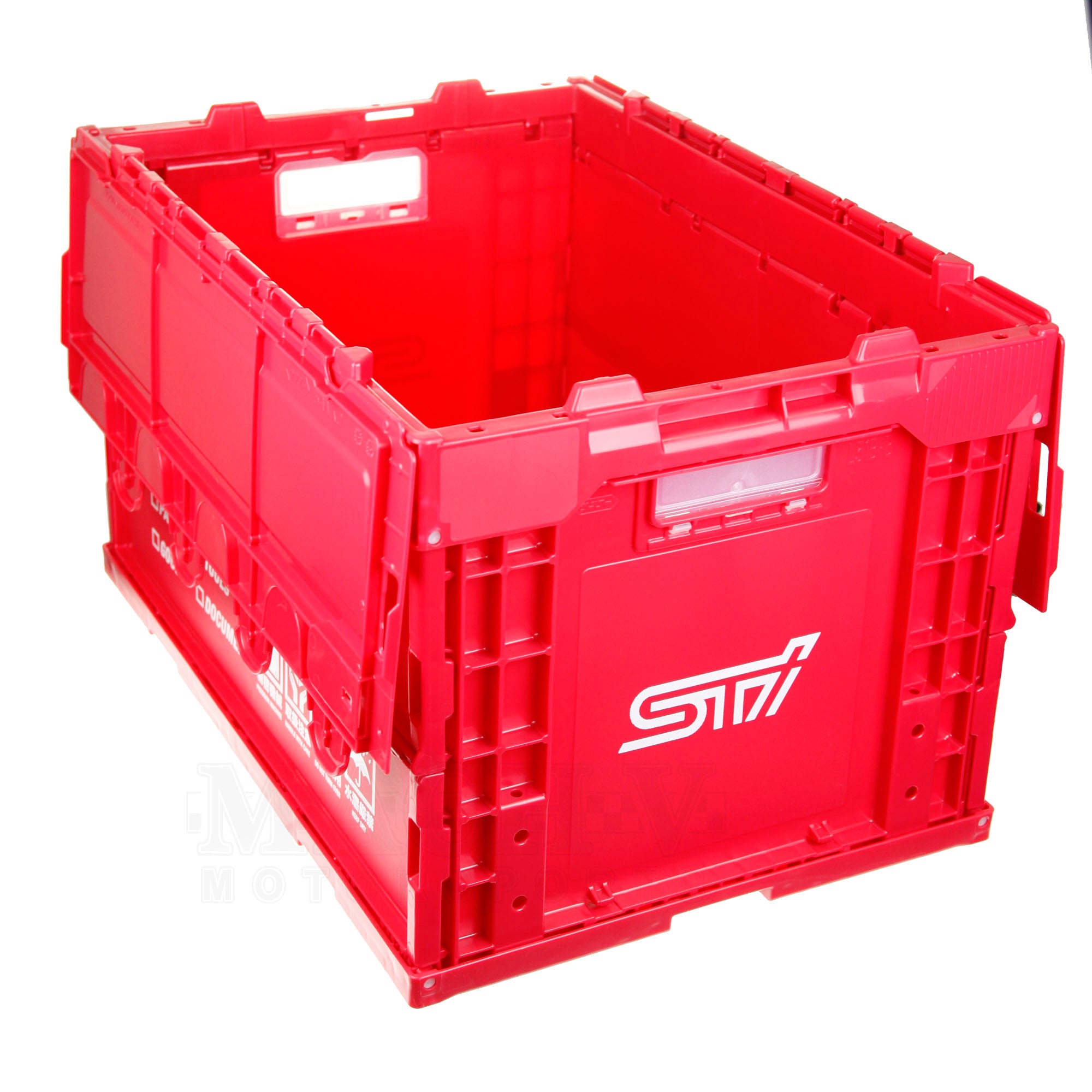STI Performance Collapsible Storage Crate - Foldable Organizer Bin for Home, Office, Car & Outdoor Use - Durable Plastic Container for Toys, Groceries, Sports Gear & More