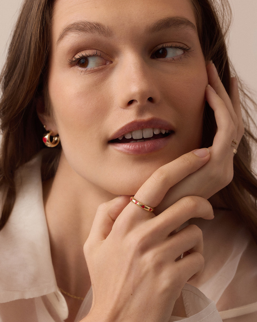 Amour Helium Heart Ring - Elegant & Lightweight 14K Gold Filled Ring for Women, Perfect for Valentine's Day, Anniversary & Romantic Gifts | Jewelry for Everyday Wear & Special Occasions