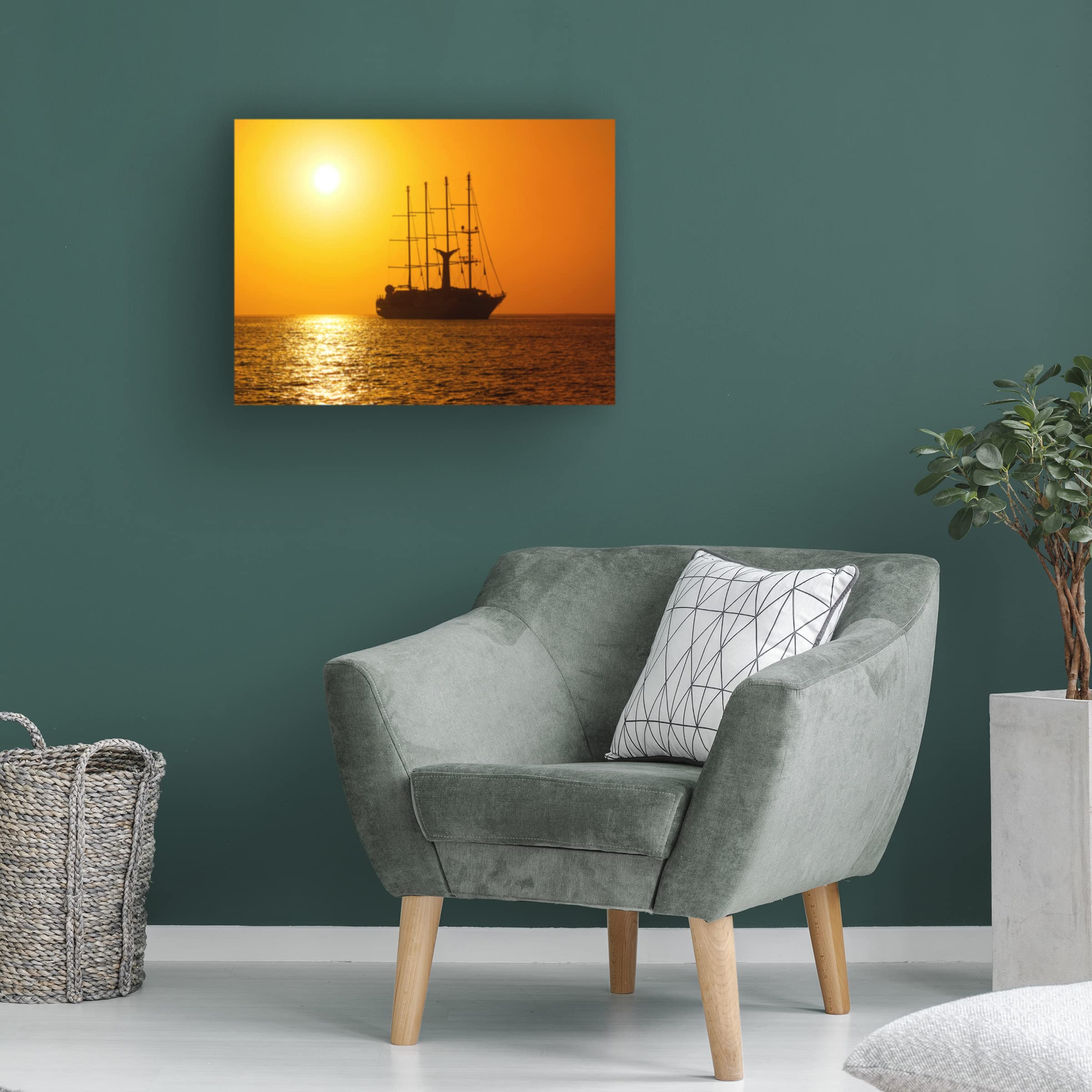 Ben Heine 'Long Journey' Canvas Wall Art - Handmade Modern Abstract Painting for Living Room, Bedroom & Office Decor