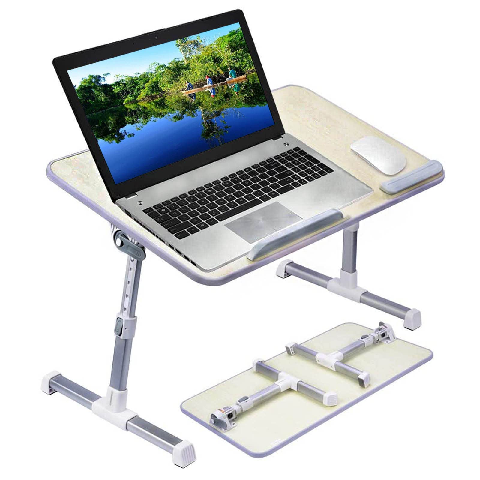 **17 Inch Foldable Laptop Desk for Bed & Couch - Portable Adjustable Lap Desk with Stand for Reading, Writing, Working - Perfect for Home, Office, Dorm & Travel (COOLBUDDY)**