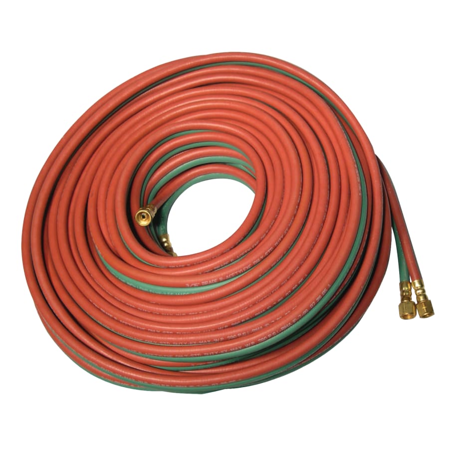 Best Welds Twin Welding Hoses - 3/8 Inch x 50 Feet for All Fuel Gases | Heavy Duty Oxygen Acetylene Gas Welding & Cutting Torch Kit | Ideal for Industrial, Construction & Metal Fabrication Projects
