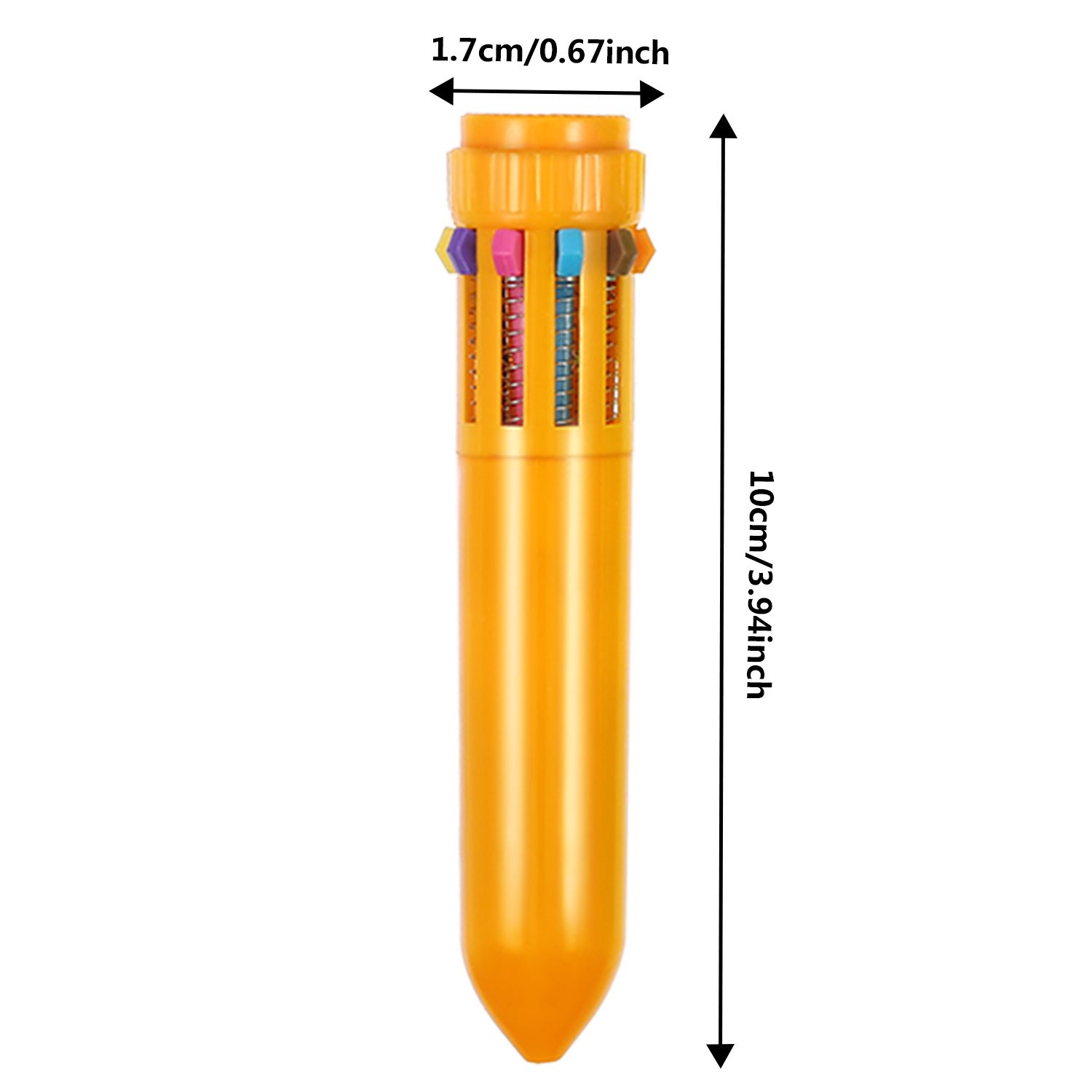 Frienda 24-Piece 10-in-1 Retractable Ballpoint Pens Set - Multicolor Mini Shuttle Pens for Office, School & Note Taking | Perfect for Journaling, Planner Writing & Gift Giving