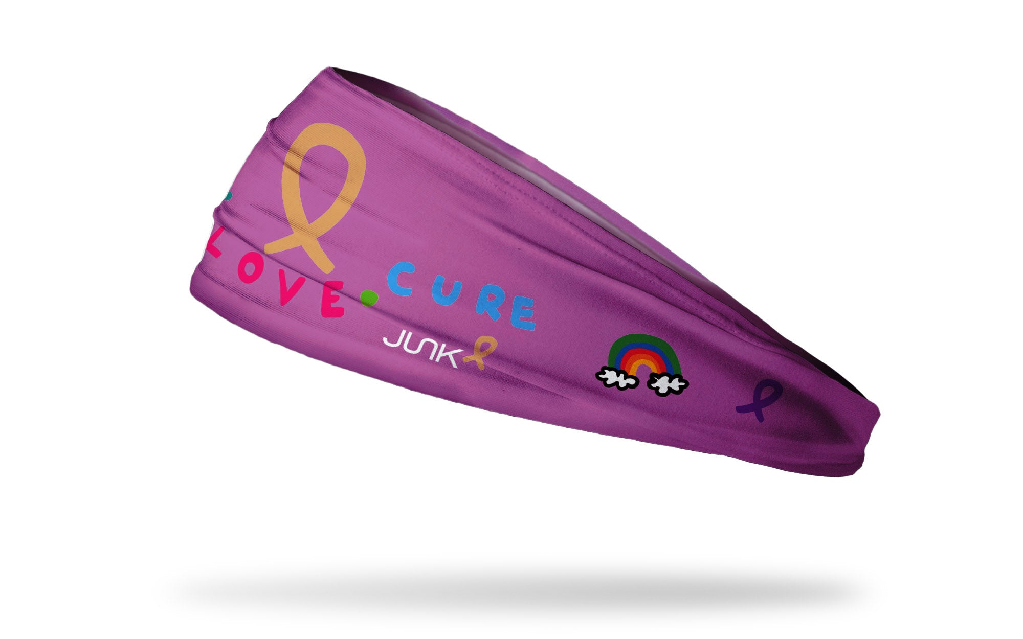 Nyla's Peace Love Cure Big Bang Lite Headband - Soft Stretchy Yoga Headband for Women, Workout, Running, Sports & Everyday Wear - Trendy Hair Accessory for Fitness, Gym & Casual Outfits