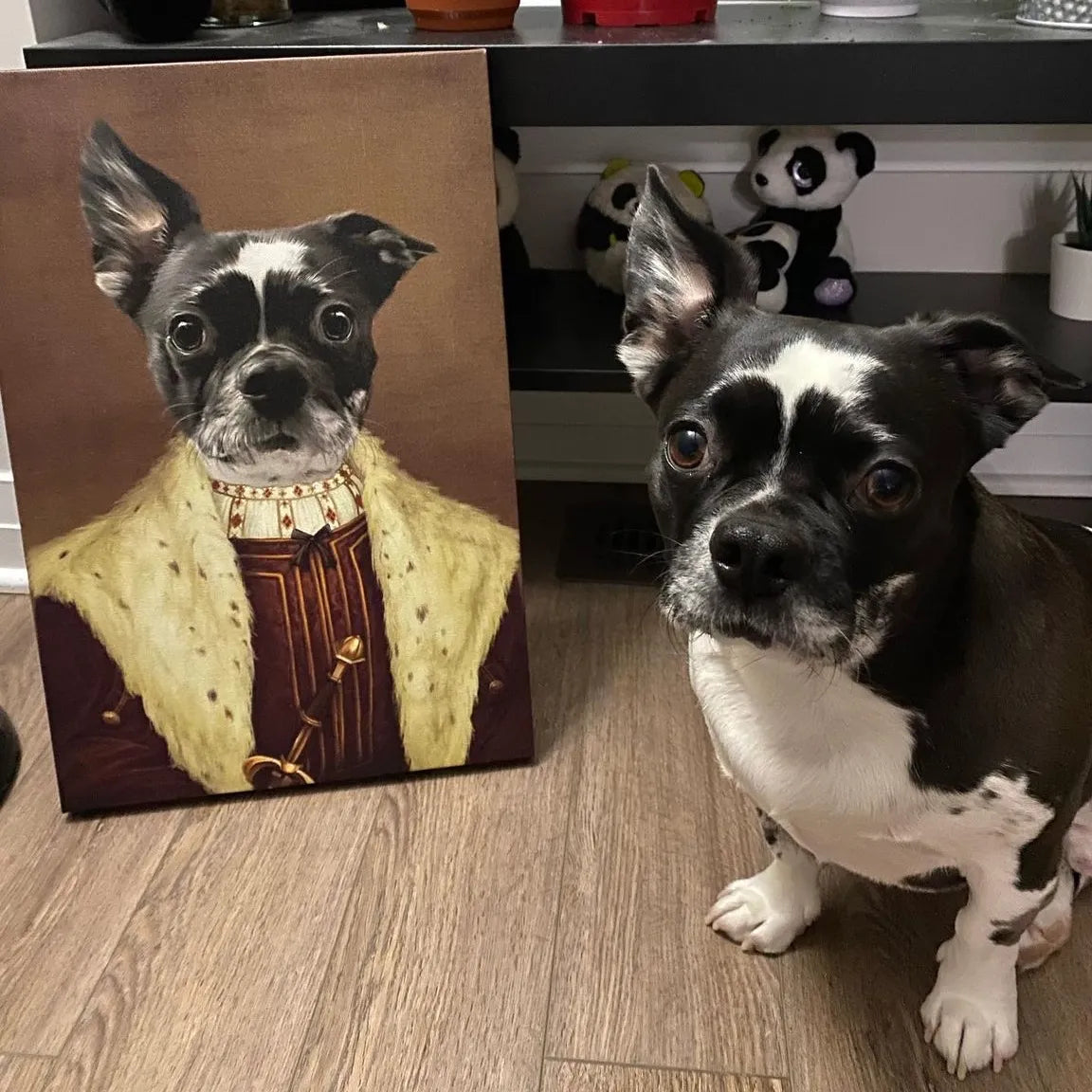 Custom Pet Canvas Portrait - Personalized Hand-Painted Pet Art for Dogs & Cats - Perfect for Home Decor, Gifts & Memorials