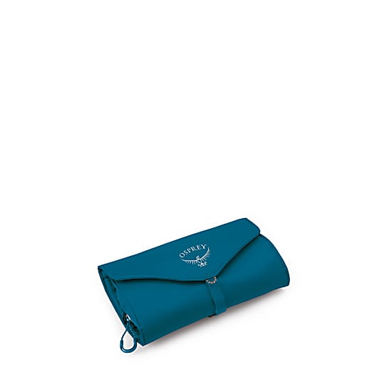 Osprey Ultralight Roll Organizer - Waterfront Blue | Compact Travel Toiletry Bag for Camping, Hiking & Backpacking | Water-Resistant & Durable