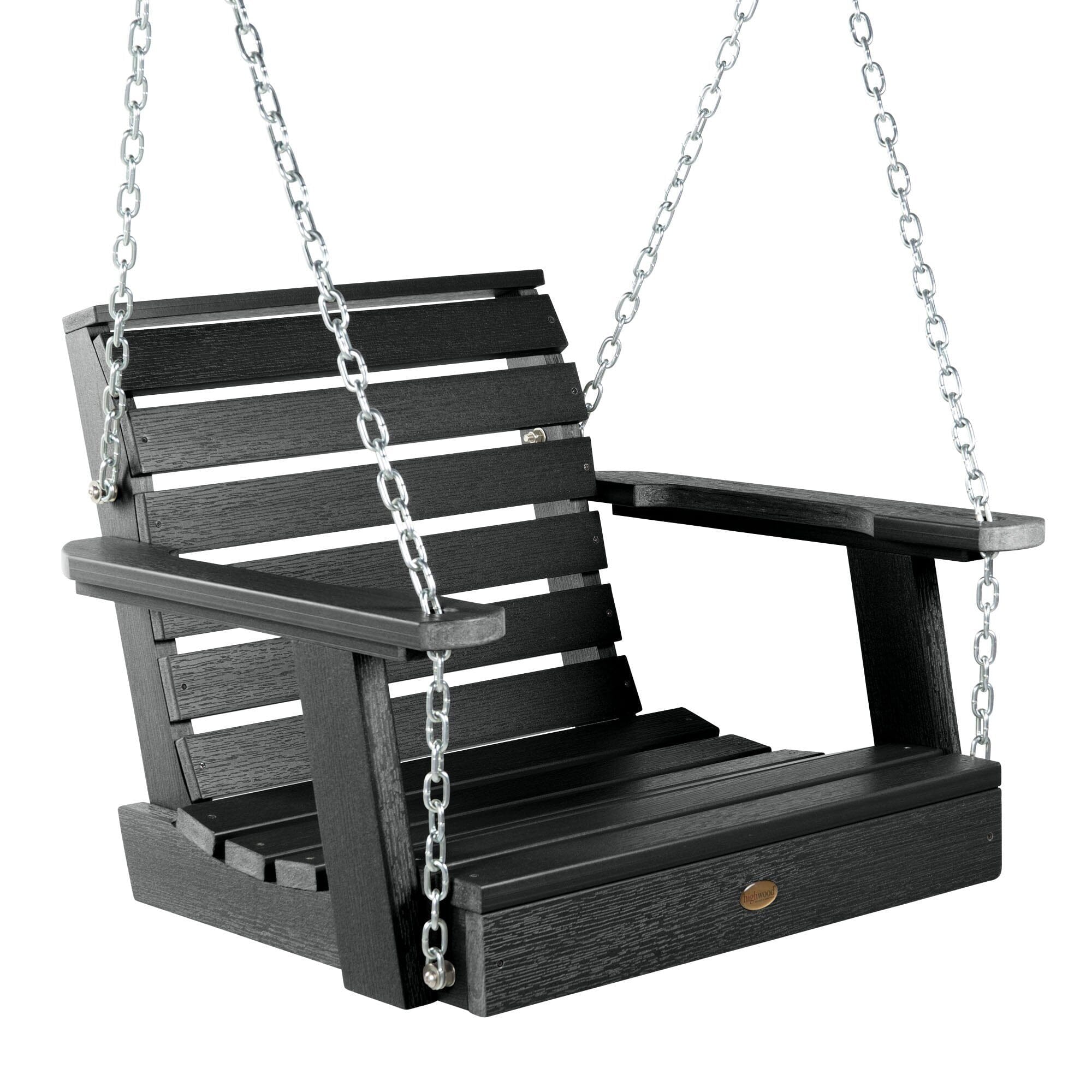 Refurbished Weatherly Single Seat Swing - Outdoor Porch, Garden & Patio Swing Chair for Relaxing & Lounging