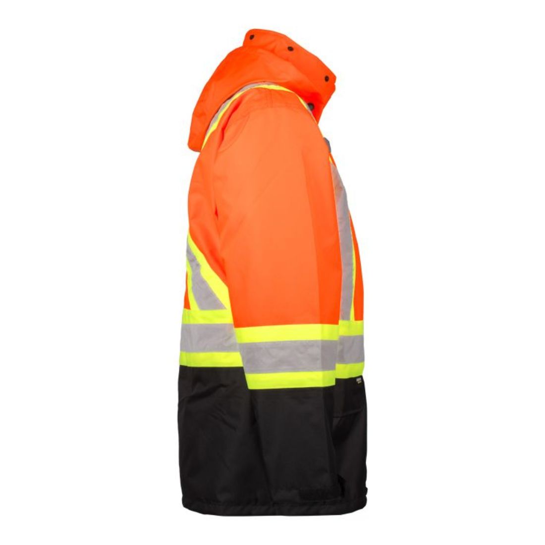 Terra High Visibility Rain Work Jacket 116520JOR - Waterproof Safety Jacket for Construction & Outdoor Workers - Ideal for Rainy Weather, Road Work & Emergency Situations