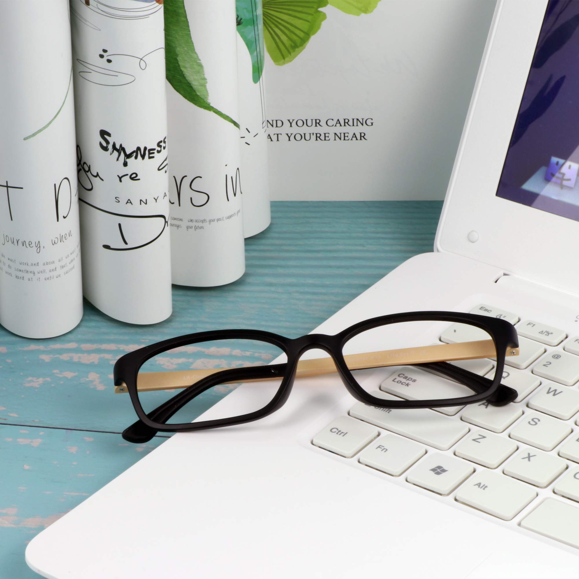 LifeArt Blue Light Blocking Glasses - Anti Eyestrain Computer & Gaming Glasses for Men & Women - UV Protection Anti Glare Reading & TV Glasses - Perfect for Office Work, Online Classes & Screen Time