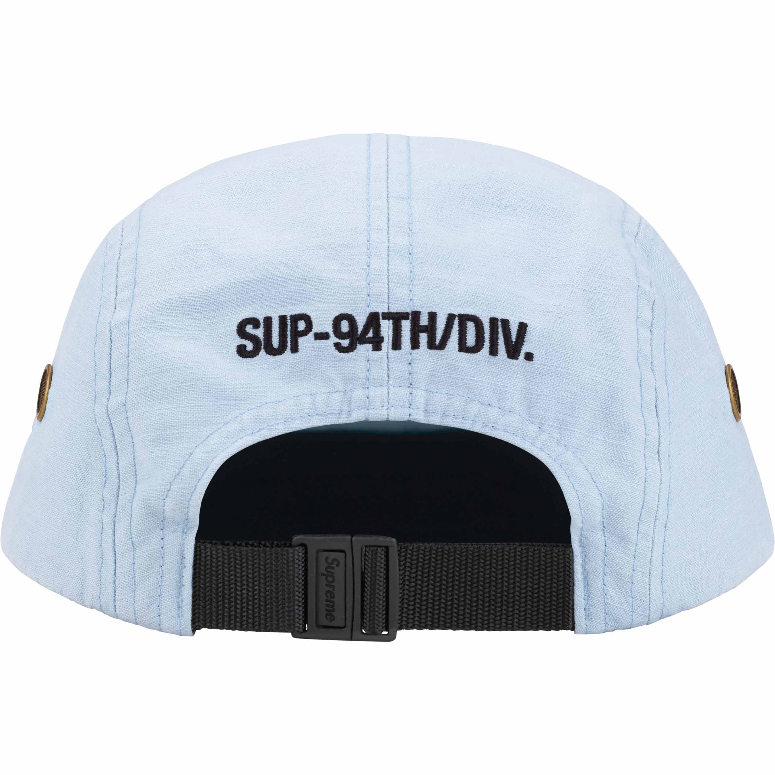 Supreme Military Camp Cap - Light Blue Adjustable Cotton Hat for Men & Women - Perfect for Outdoor Activities, Hiking, and Streetwear Fashion