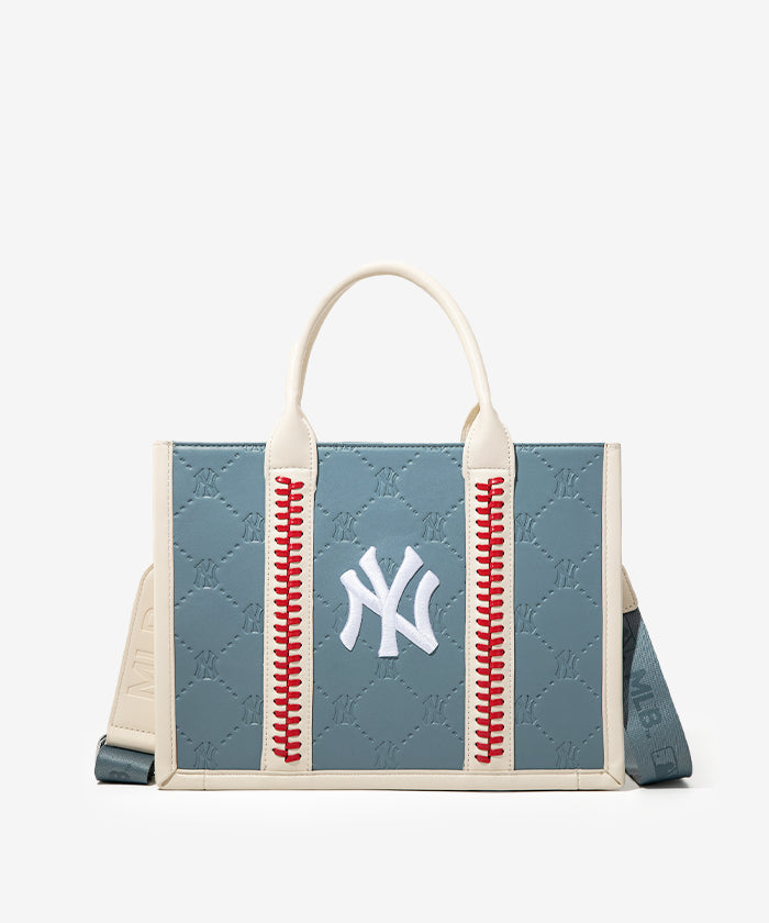 MLB New York Yankees Embroidered Baseball Tote Bag - Stylish & Durable for Game Day, Shopping & Travel