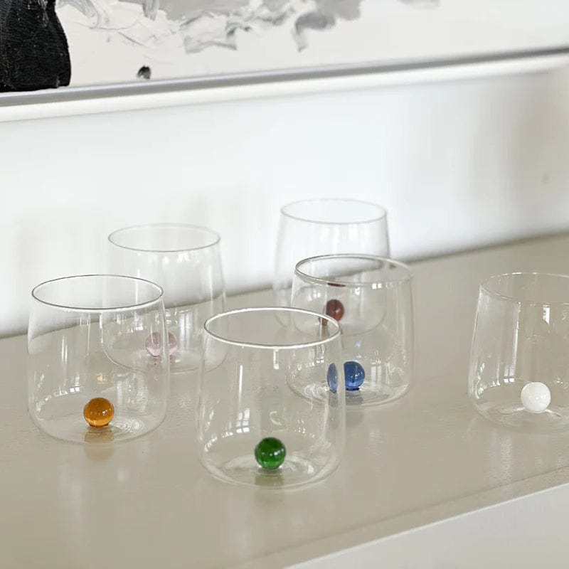 Premium Bilia Glass Tumblers Set of 6 - 12oz Clear Drinking Cups for Juice, Iced Coffee & Cocktails - Durable Reusable Glasses for Home, Bar, Restaurant & Party Use