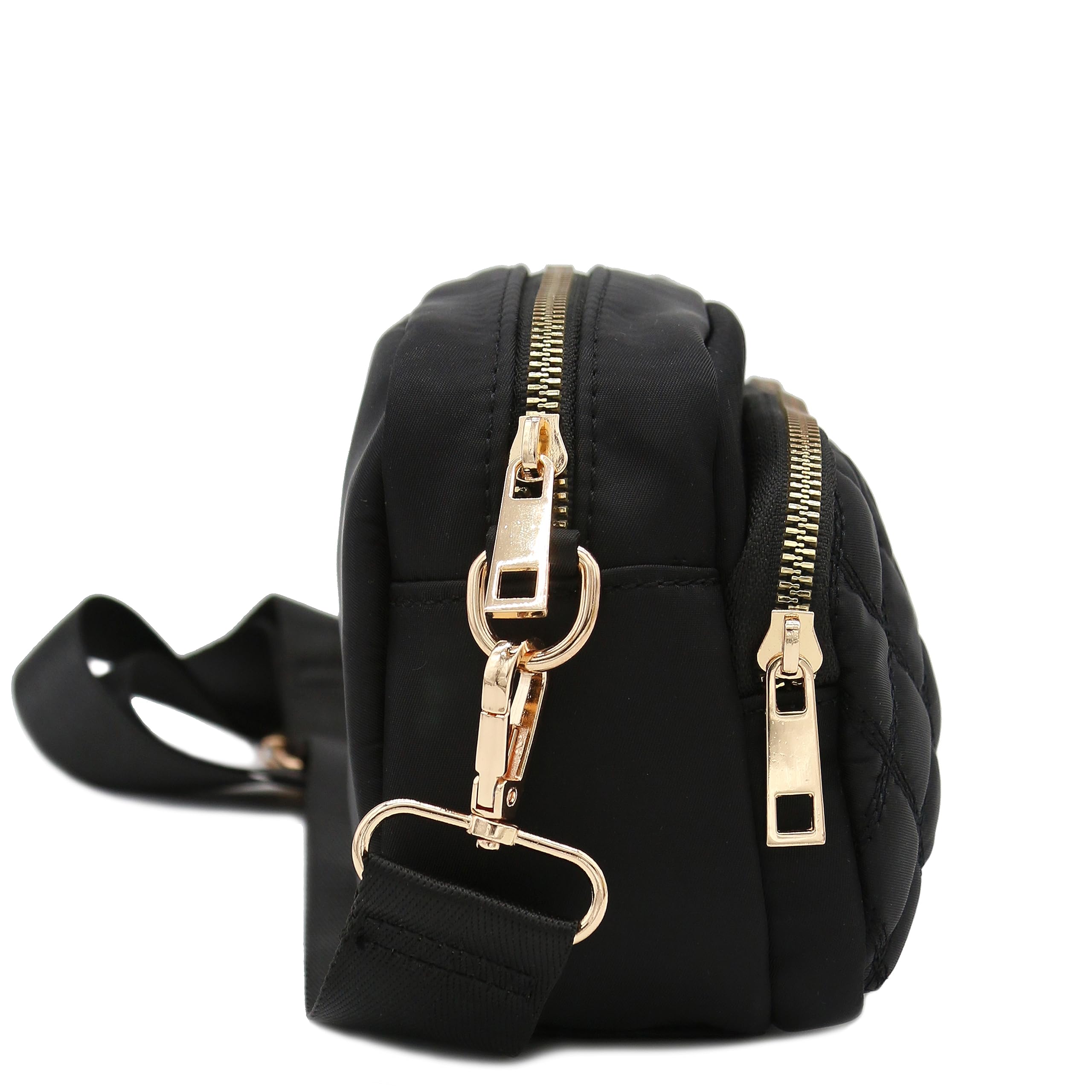 Stylish Quilted Nylon Crossbody Bag with Adjustable Wide Strap - Perfect for Travel, Shopping & Everyday Use