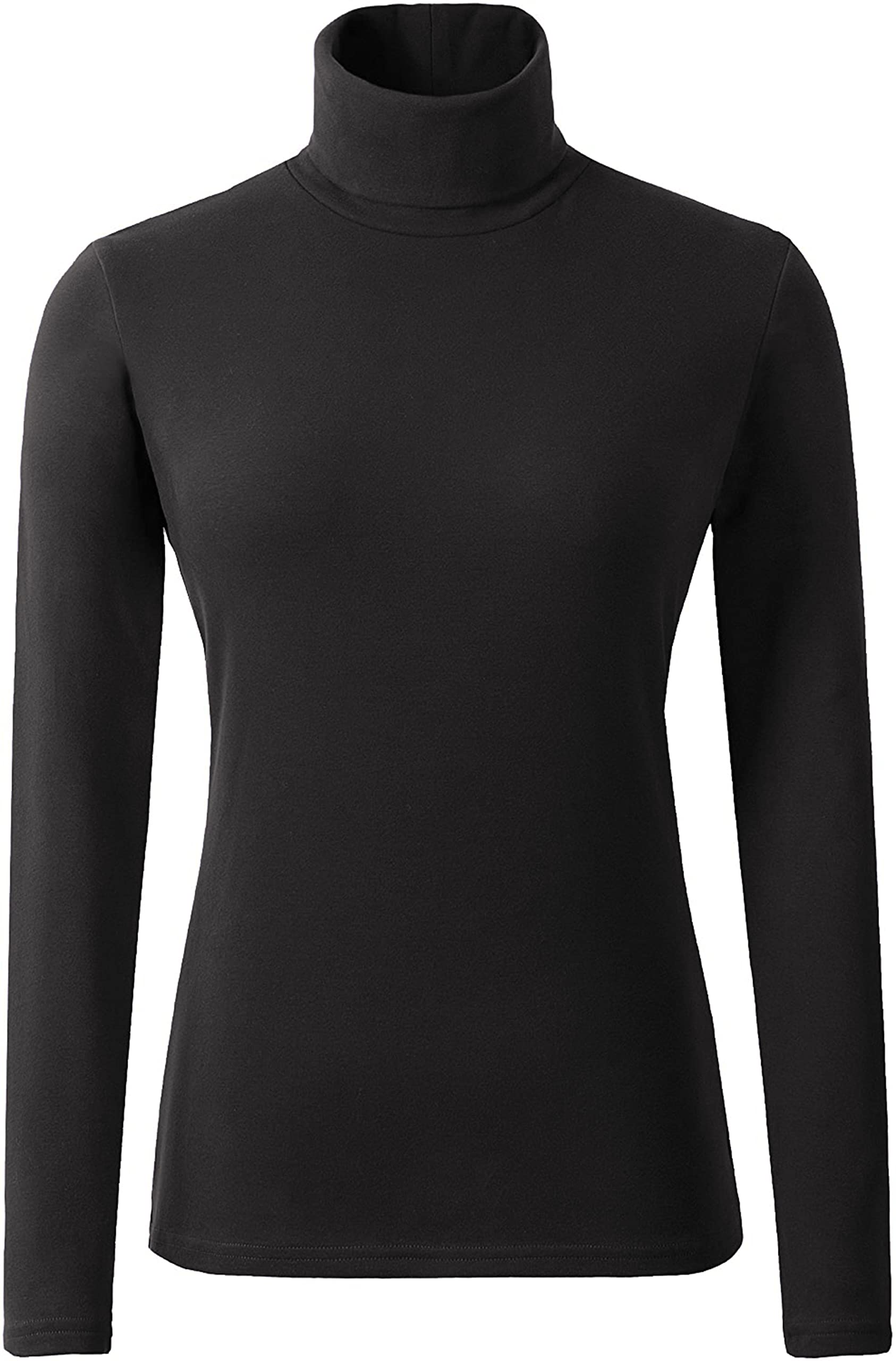 Women's Stretch Polo Neck Top - Plus Size Long Sleeve Jumper for Casual Wear