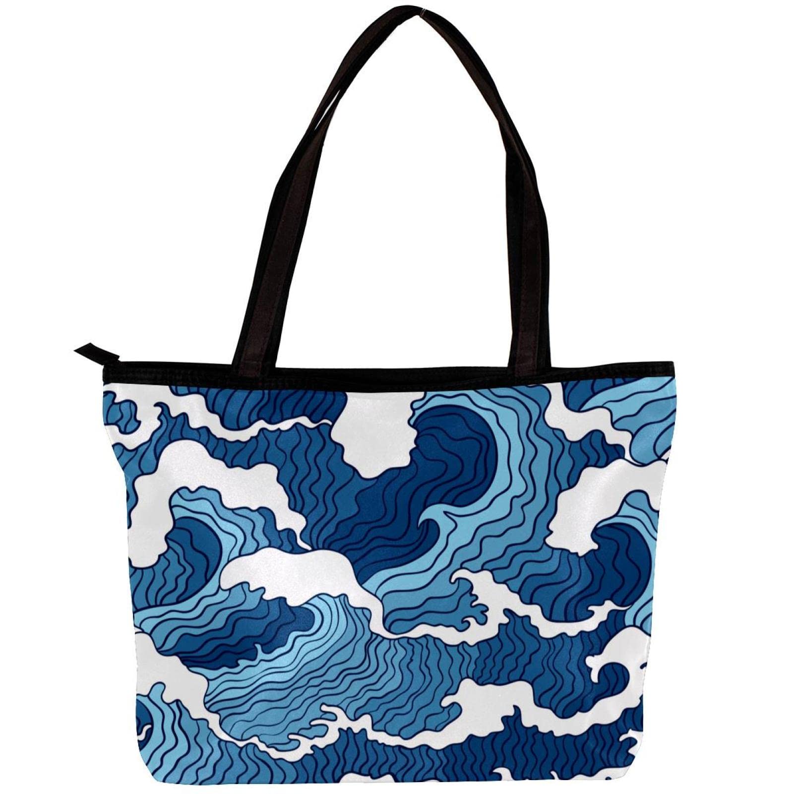 Stylish Abstract Art Tote Bag for Women - Lightweight Shoulder Handbag with Inner Pouch | Perfect for Work, Shopping & Travel Accessories