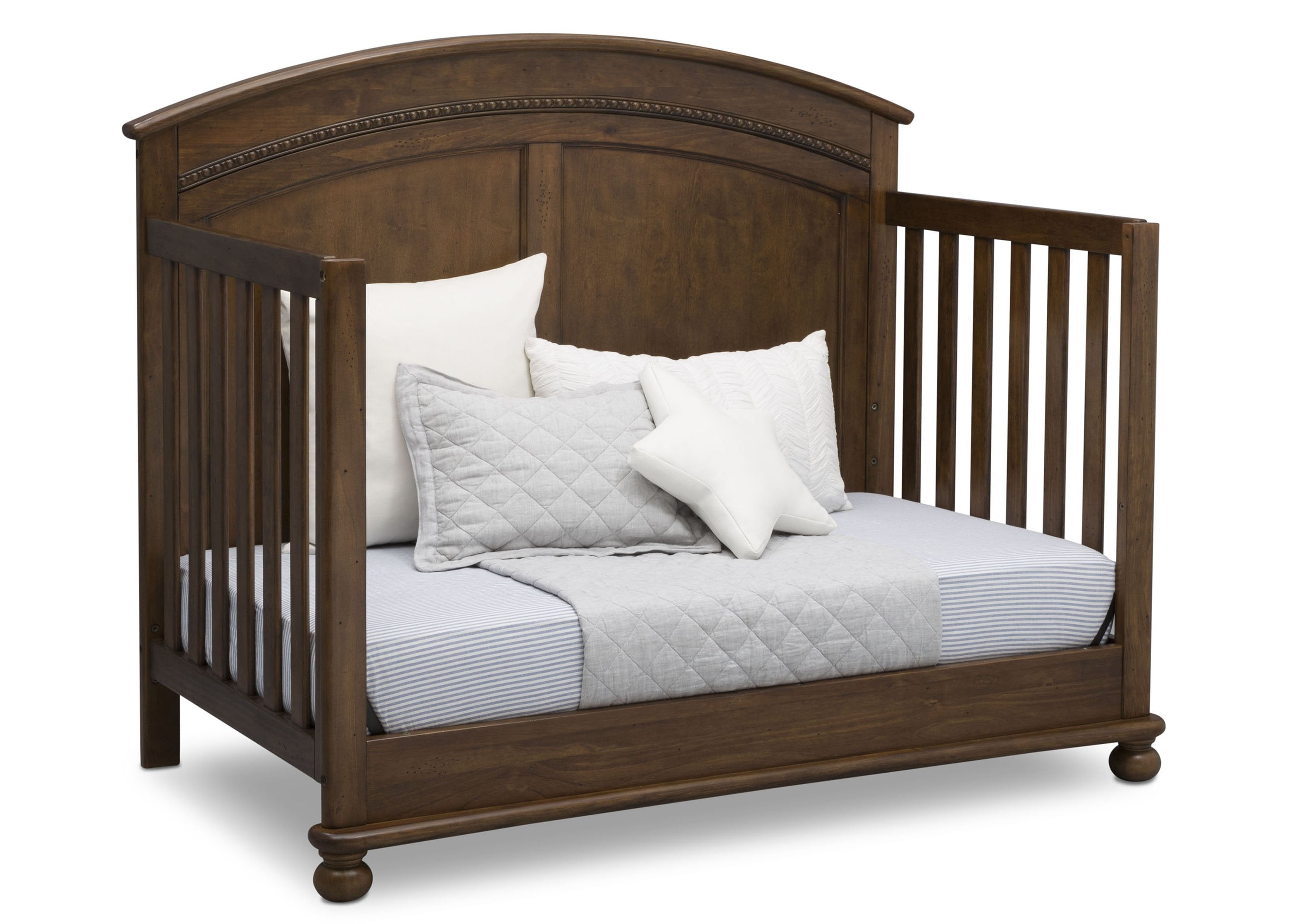 Ainsworth 4-in-1 Convertible Baby Crib - Toddler Bed, Daybed & Full-Size Bed - Safe Nursery Furniture for Newborns & Kids - Perfect for Bedrooms & Daycare Centers