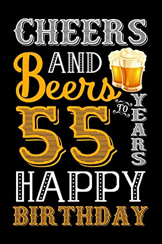 Funny Beer Lover Notebook - 55th Birthday Gift Journal for Men & Women - 6x9 Inch Blank Diary with 120 Pages - Unique Composition Book for Beer Enthusiasts - Perfect for Birthday Celebrations, Brewery Visits, and Beer Tasting Notes