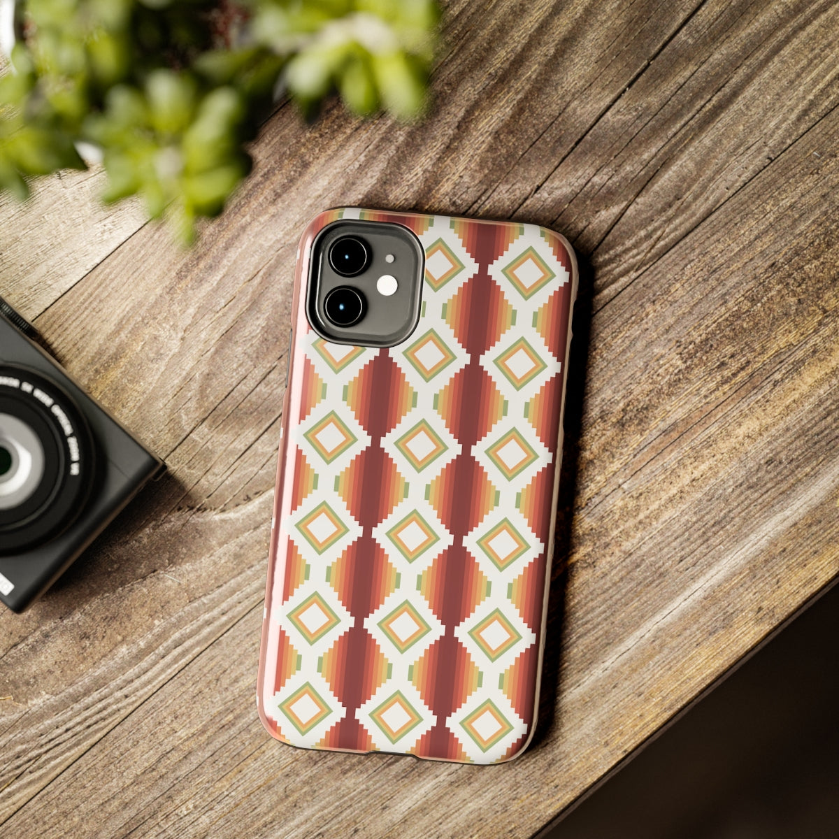 Durable Southwestern Rio Boho Hard Phone Case for iPhone & Samsung - Stylish Protection for Travel & Outdoor Adventures