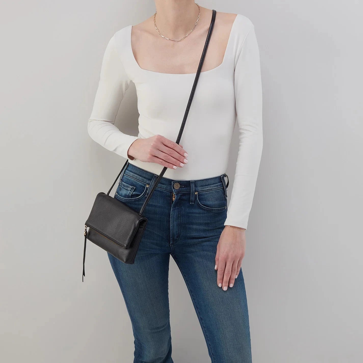 HOBO Grant Small Crossbody Bag for Women - Stylish Leather Shoulder Purse for Everyday Use, Work, and Travel