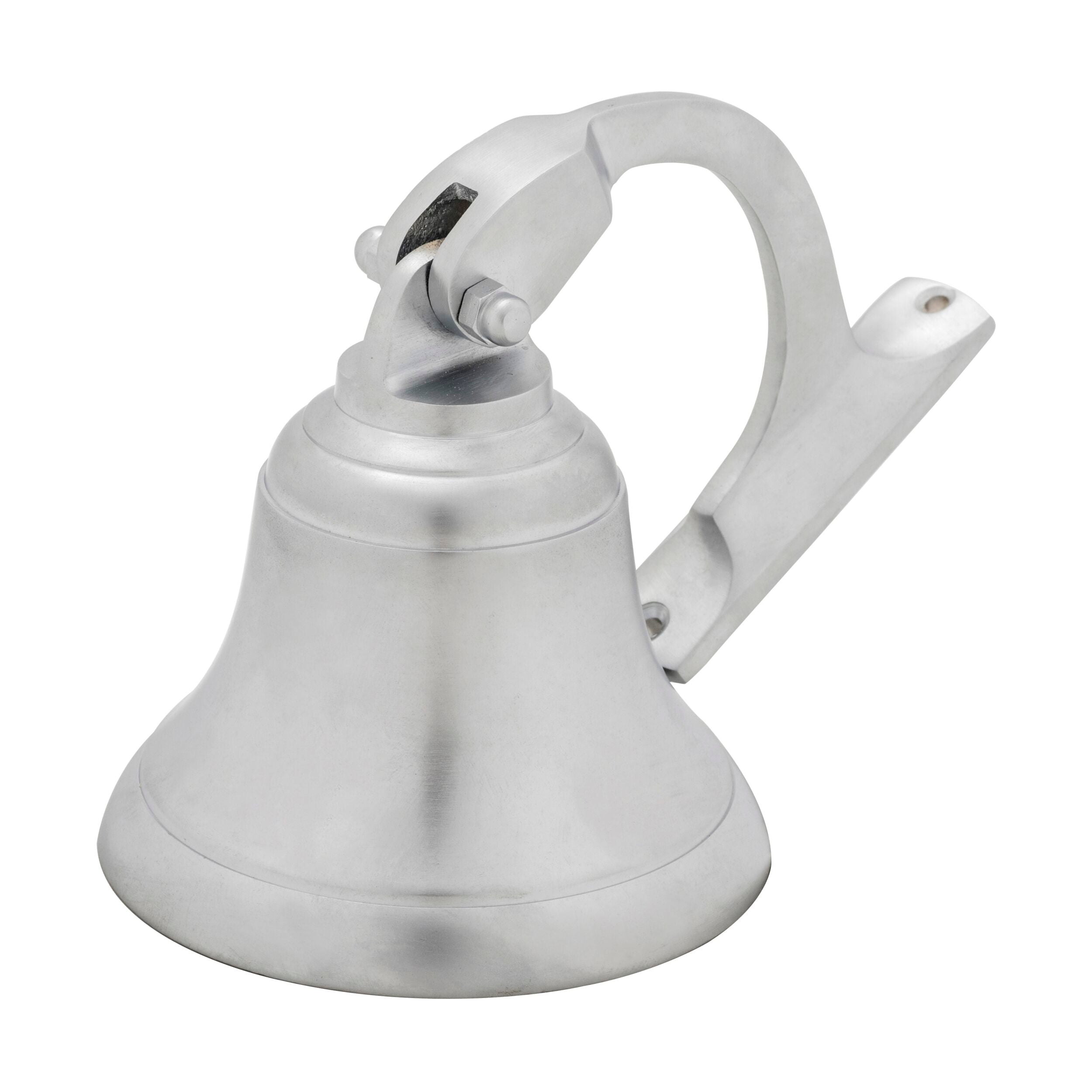 9770 Ships Bell Satin Chrome D100mm - Nautical Brass Ship Bell for Boats, Yachts & Marine Decor - Perfect for Home, Office & Outdoor Use