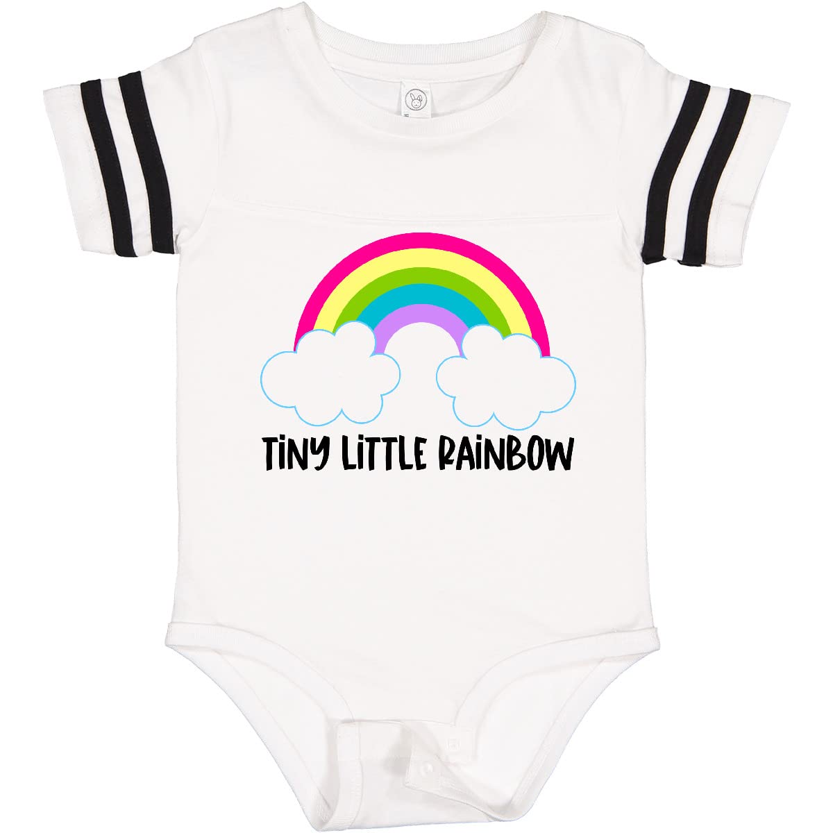 Inktastic Baby Tiny Little Rainbow Baby Bodysuit - Soft Cotton Infant Onesie for Newborns & Toddlers - Perfect for Playdates, Photo Shoots & Everyday Wear
