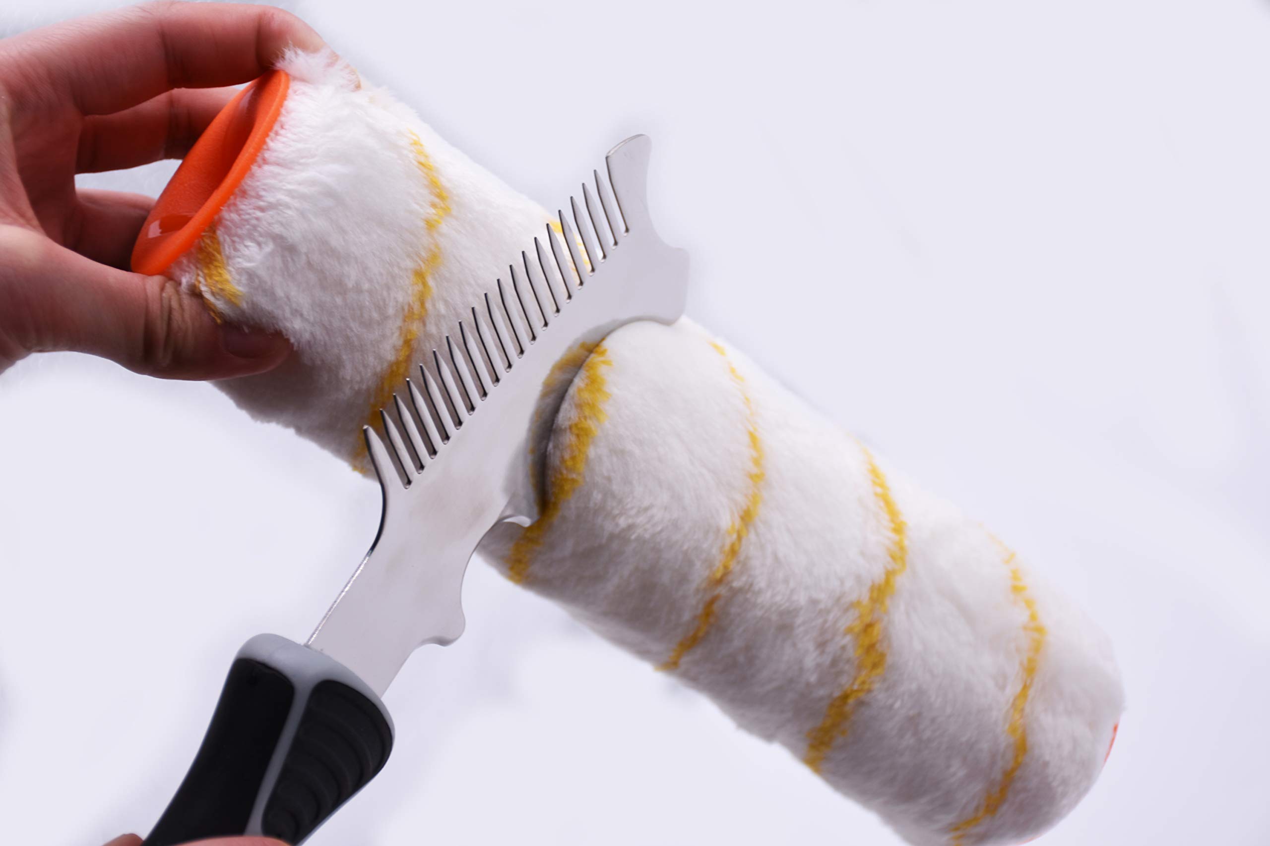 ROLLINGDOG 4-in-1 Paint Brush Comb - Professional Paint Brush & Roller Cleaner Tool for Artists & DIY Home Painting Projects - Perfect for Acrylic, Oil & Watercolor Paint Cleaning