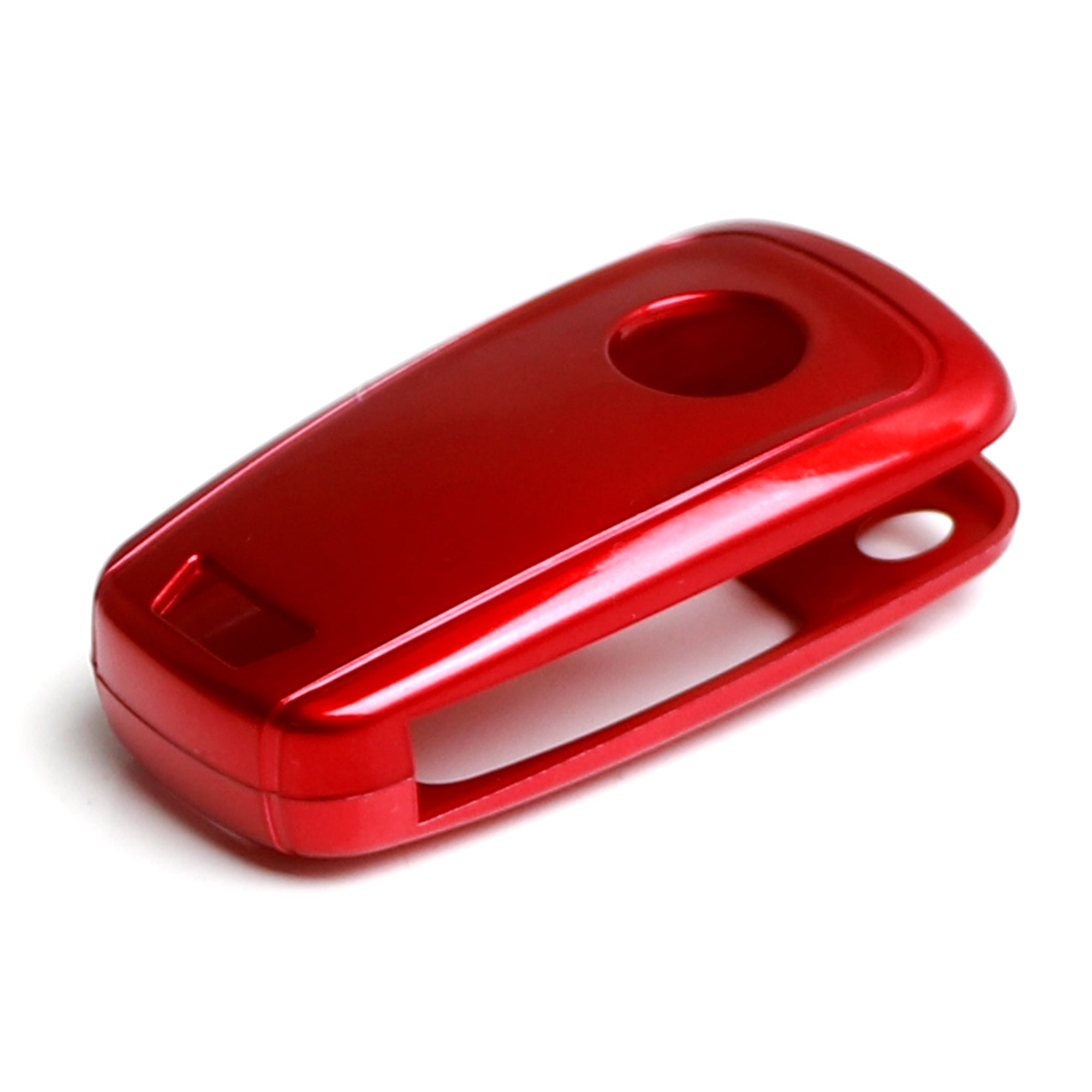Premium Glossy Red Smart Key Fob Cover Replacement for Chevrolet GMC (3/4/5 Buttons) - Exact Fit Protection for Keyless Entry Remote - Perfect for Daily Use, Travel & Car Enthusiasts