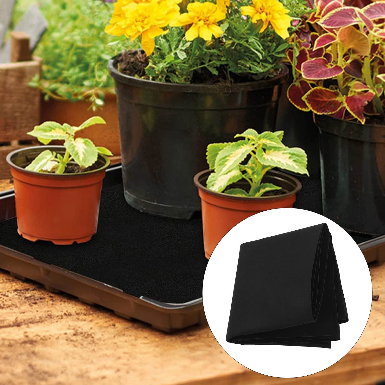 2-Pack Automatic Plant Watering System with Capillary Mat - Self-Watering Mats for Indoor Plants | Perfect for Vacation Care, Herb Gardens & Houseplant Maintenance