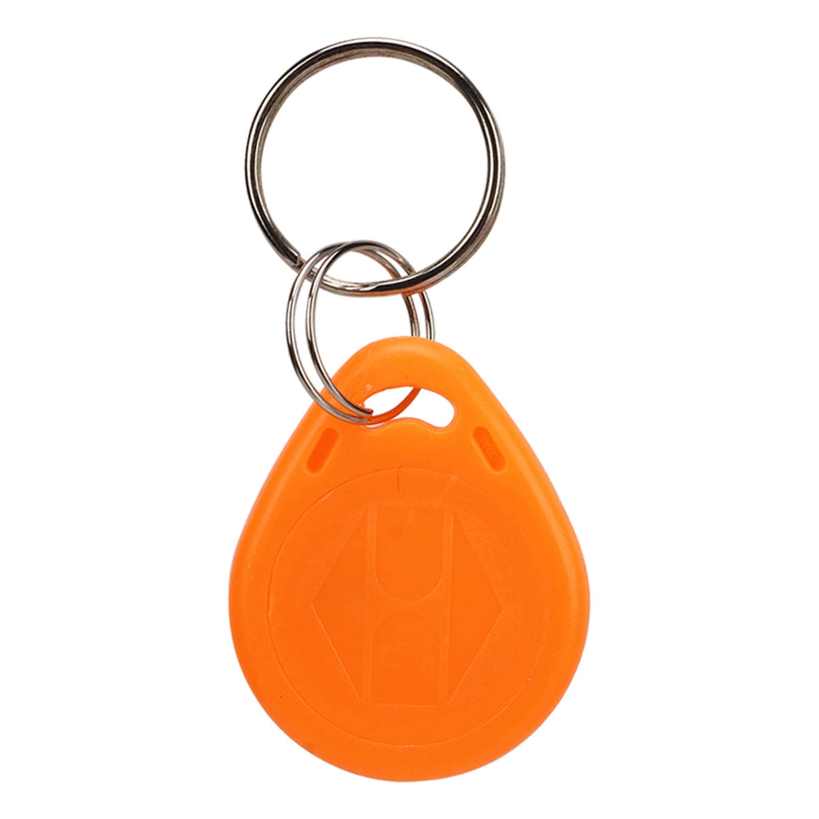 100 Pcs 125KHz RFID Key Fobs - Orange Contactless Proximity Keycards for Door Access Control, Smart ID Badges & Security Systems | Ideal for Offices, Hotels, Gyms & Apartment Buildings