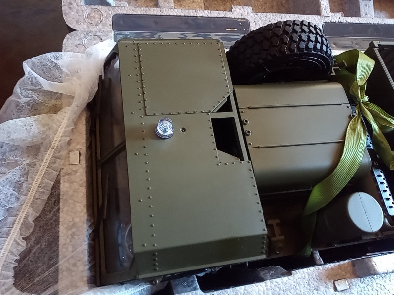 1/12 Scale HG RC US Military Truck Metal 8x8 Chassis Model - 2.4G Radio Servo Motor P801 - Ready-to-Run Remote Control Vehicle for Collectors & Hobbyists | Perfect for Off-Road Adventures, Military Displays & RC Racing