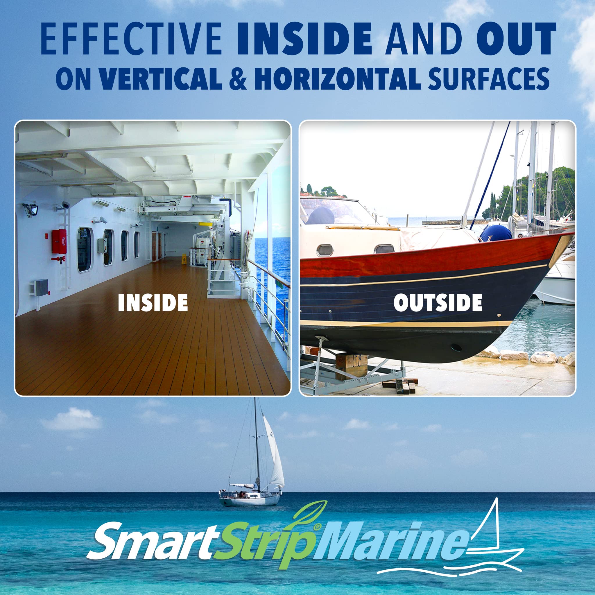 Smart Strip Marine Paint Remover - Effective for Wood, Fiberglass, Metal & Aluminum Boats - Removes Up to 15 Layers of Polyurethane & Acrylic Marine Coatings - Indoor & Outdoor Use - 5 Gallon - Perfect for Boat Restoration, Dock Maintenance & Marine Surface Prep
