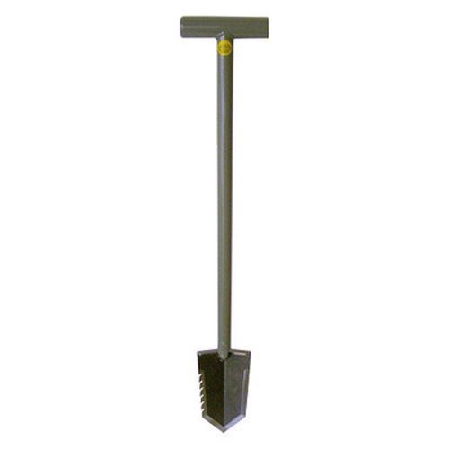 Lesche Combo Kit with Serrated T-Handle Shovel & Digging Tool - Right Serrated Edge with Holster - Perfect for Metal Detecting, Archaeology, and Outdoor Treasure Hunting