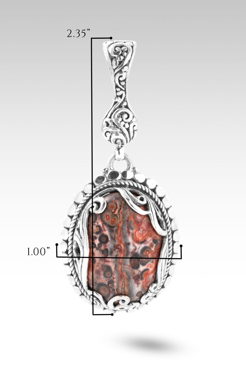 Evermore Will Be Pendant™ - Genuine Leopard Skin Jasper Necklace for Women, Healing Crystal Jewelry Gift for Meditation, Yoga & Spiritual Protection