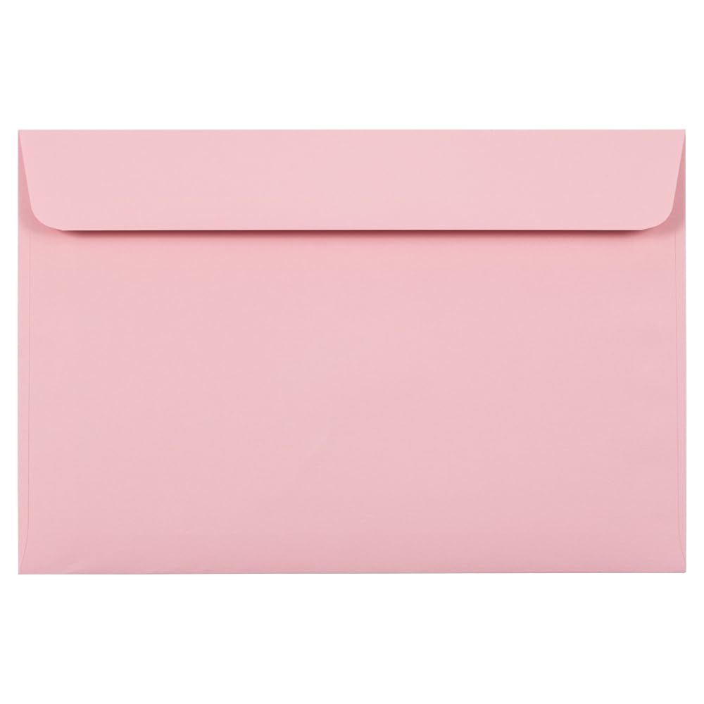 Premium 6 x 9 Booklet Envelopes - Pastel Baby Pink - 500/Box Bulk Pack - Perfect for Wedding Invitations, Greeting Cards & Business Mailings