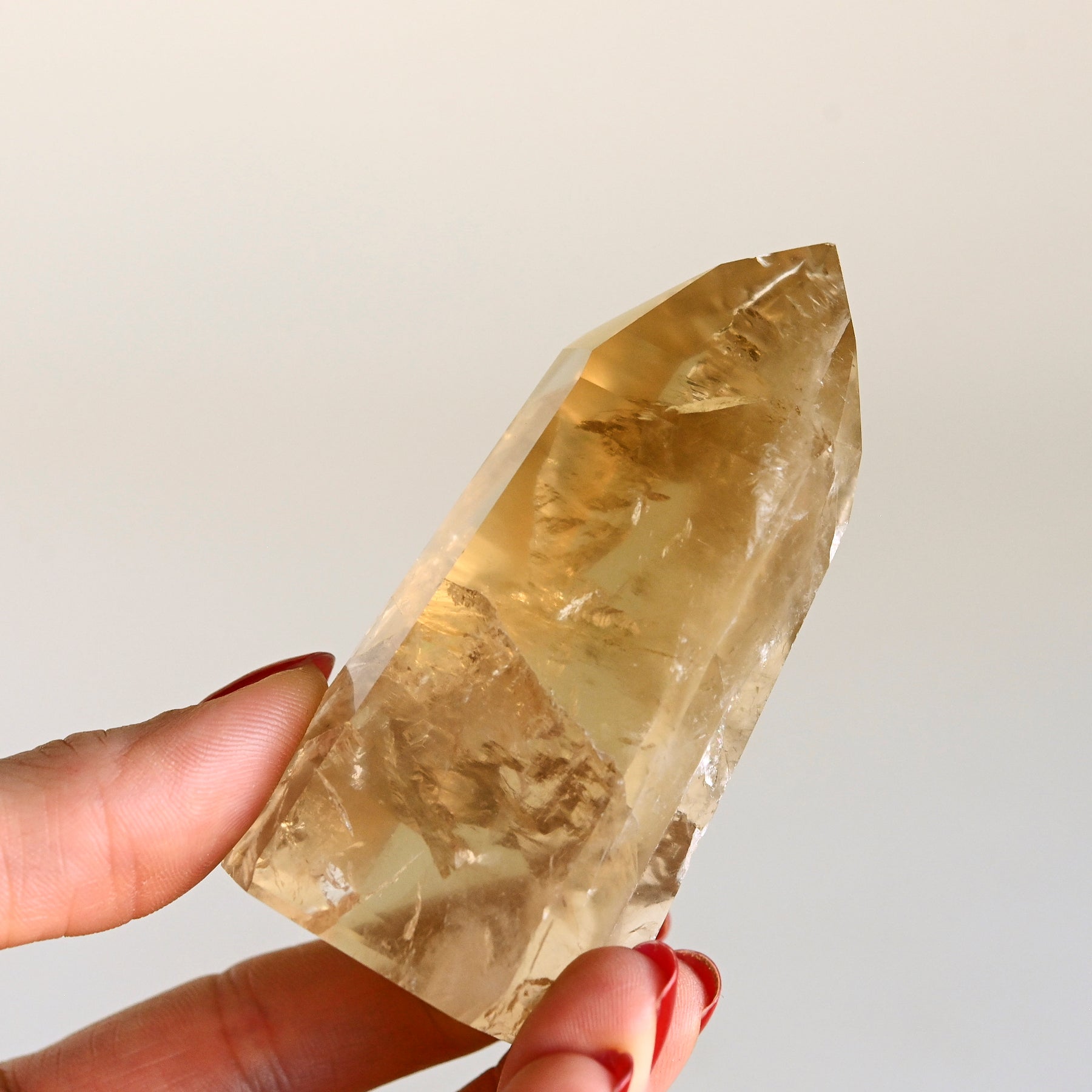 Natural Citrine Crystal Tower - Healing Stone for Home Decor, Meditation & Energy Cleansing | Perfect for Office Desk, Yoga Space & Spiritual Gifts
