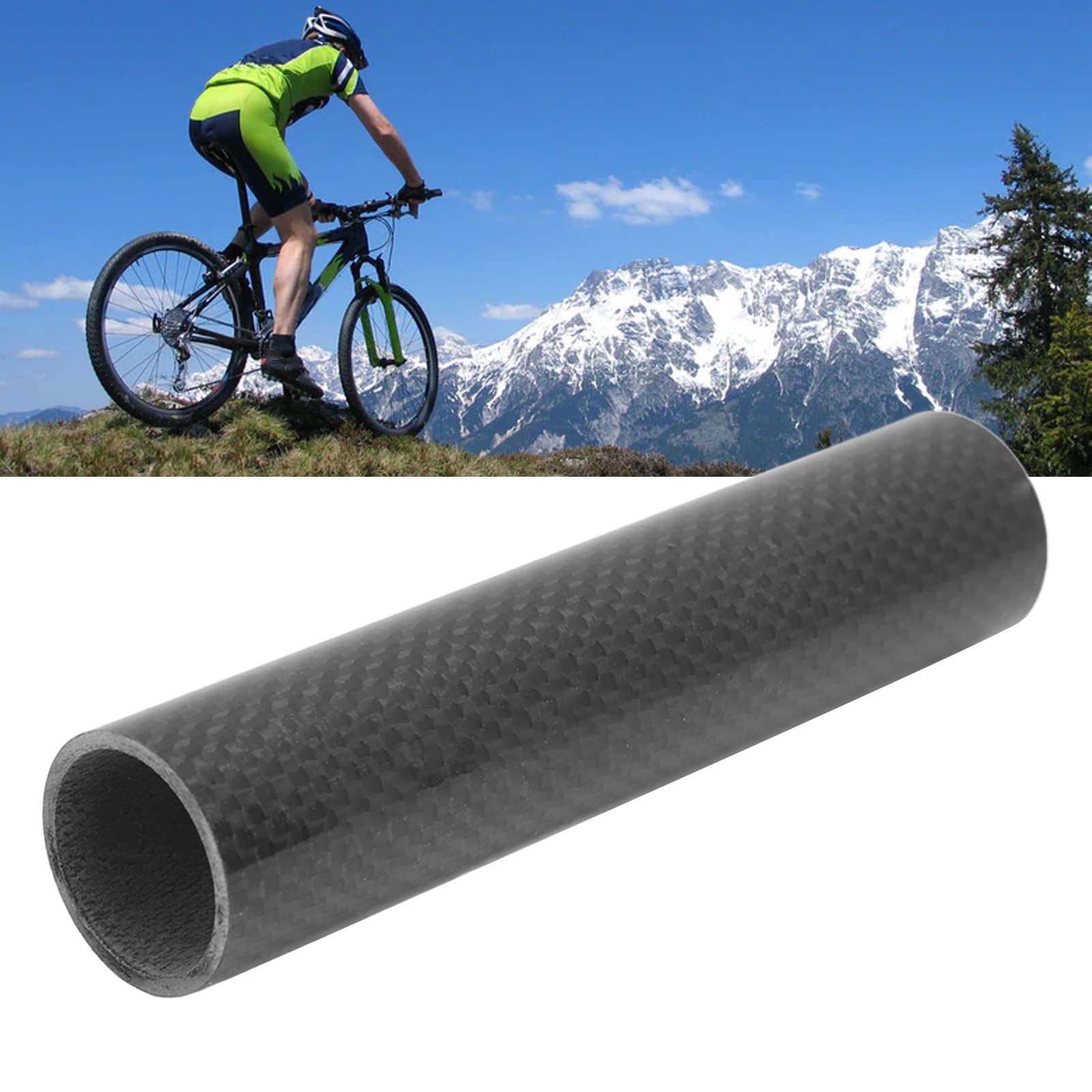 VBESTLIFE Carbon Fiber Headset Spacer - 15cm x 28.6mm Front Fork Washer for Road Bikes | Lightweight & Durable Bike Stem Spacer for Enhanced Cycling Performance | Perfect for Road Bike Maintenance & Upgrades