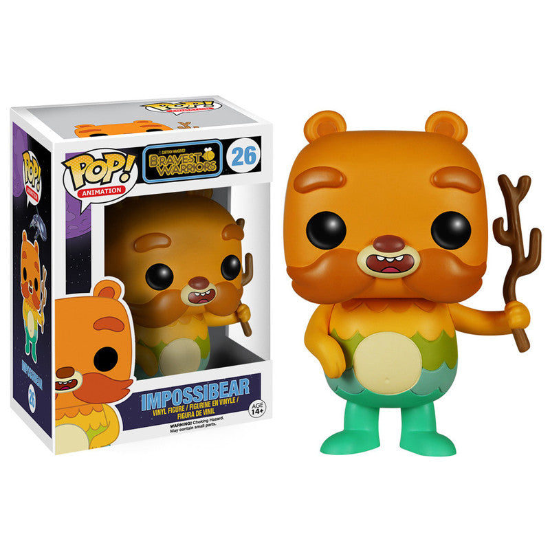 Bravest Warriors Impossibear Pop! Vinyl Figure - Cartoon Hangover Collectible for Fans & Gift Ideas - Perfect for Display, Cosplay & Comic Con Events