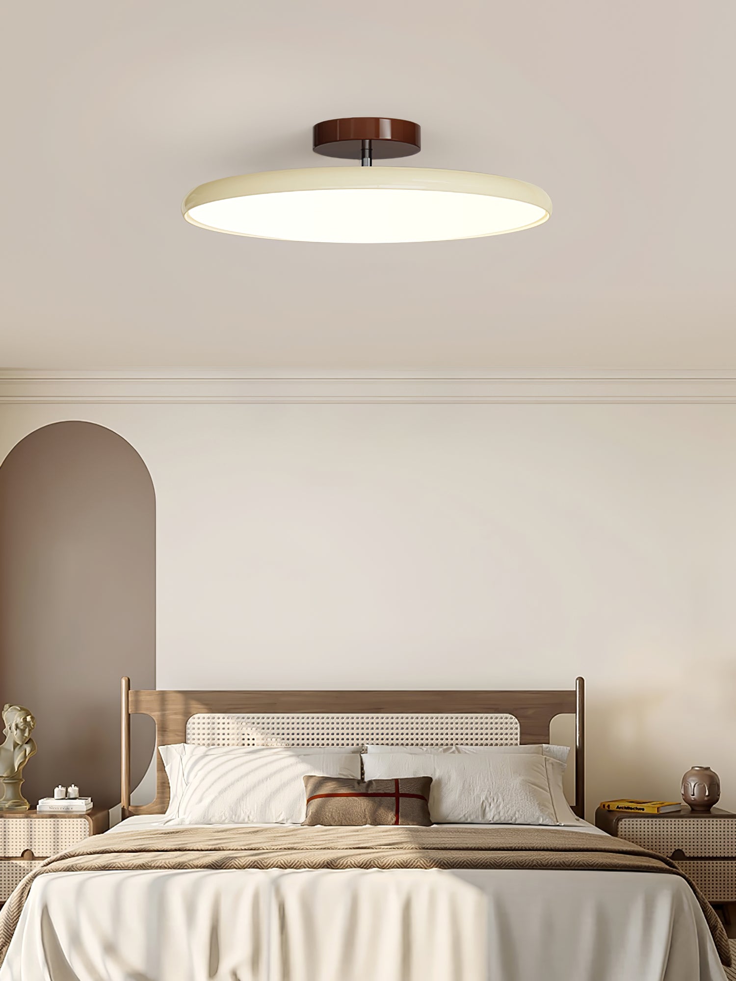 Adjustable Modern Ceiling Light Fixture - Dimmable LED Drift Lamp for Living Room, Bedroom & Dining Room - Stylish Home Decor Lighting